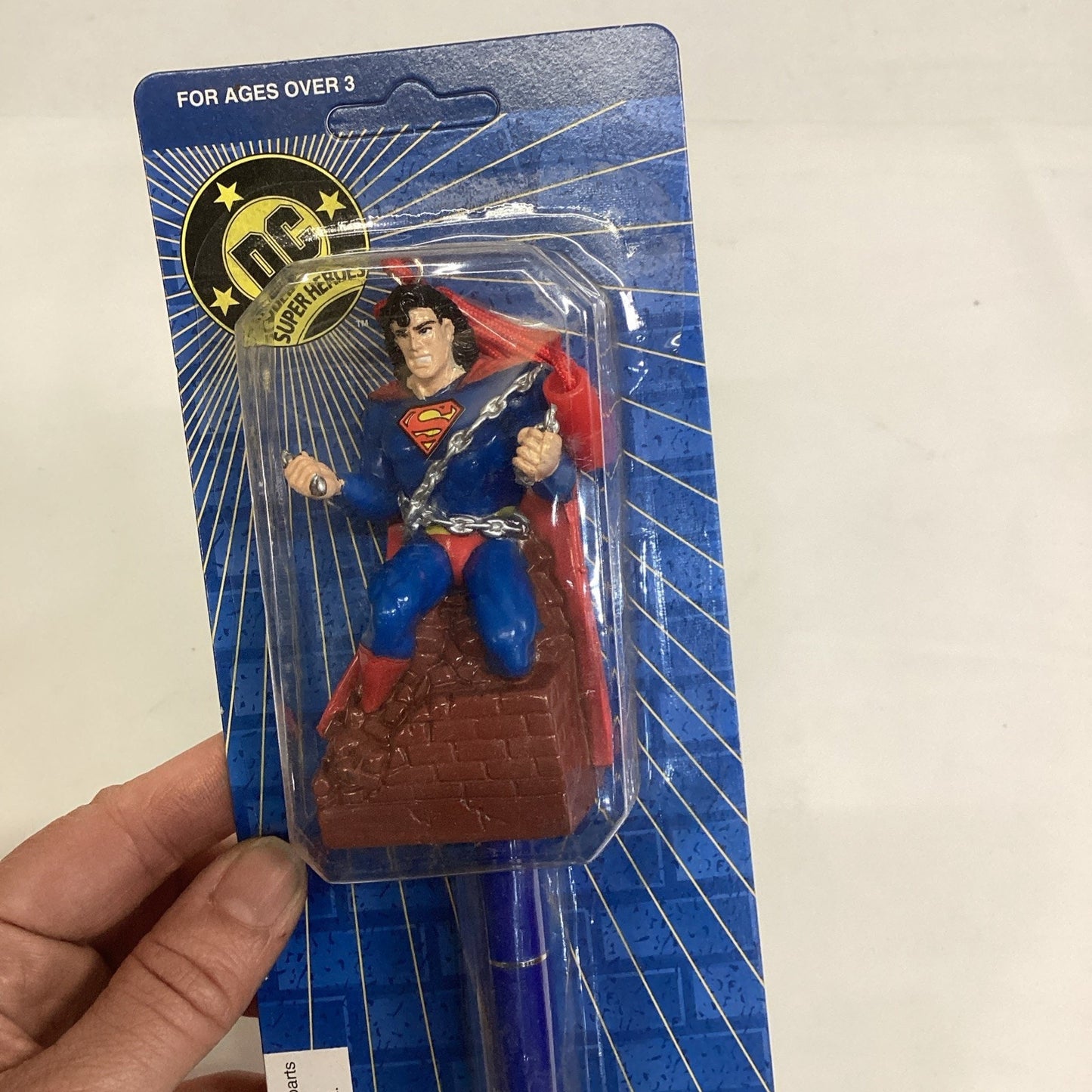 VINTAGE SUPERMAN PENCIL/PEN TOPPER WITH PEN