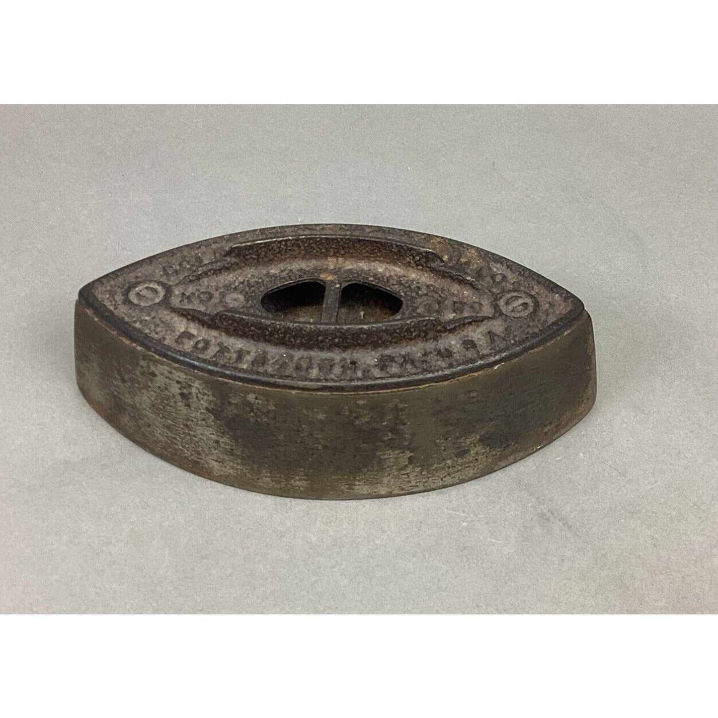 Vintage Cole Brookdale Iron Co Cast Iron Sad Iron Pottstown Pa Made In USA