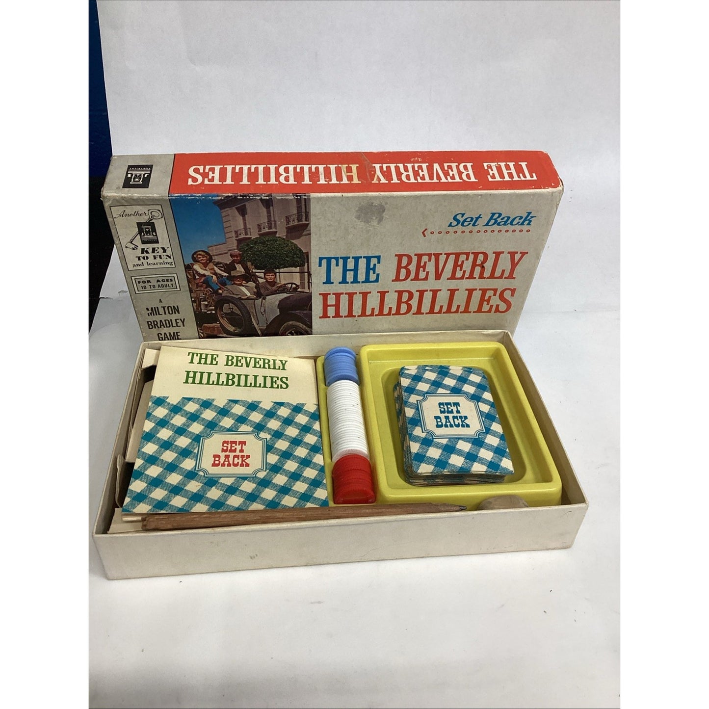 Vintage 1963 The Beverly Hillbillies Set Back Card Game Milton Bradley