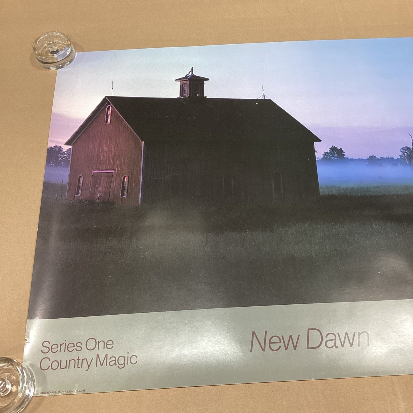 1985 Alan S, Maltz Series One Country Magic New Dawn Poster - 28.75x24”