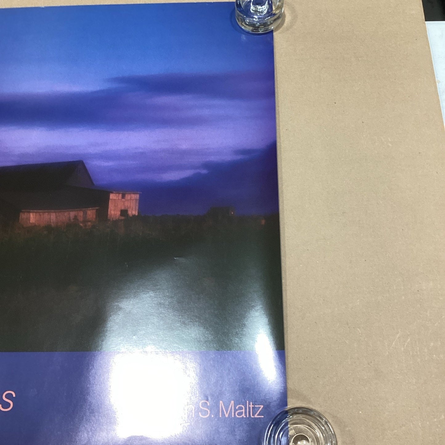 1985 Alan S. Maltz Series One Country Magic Silent Silos Poster - 30x24”