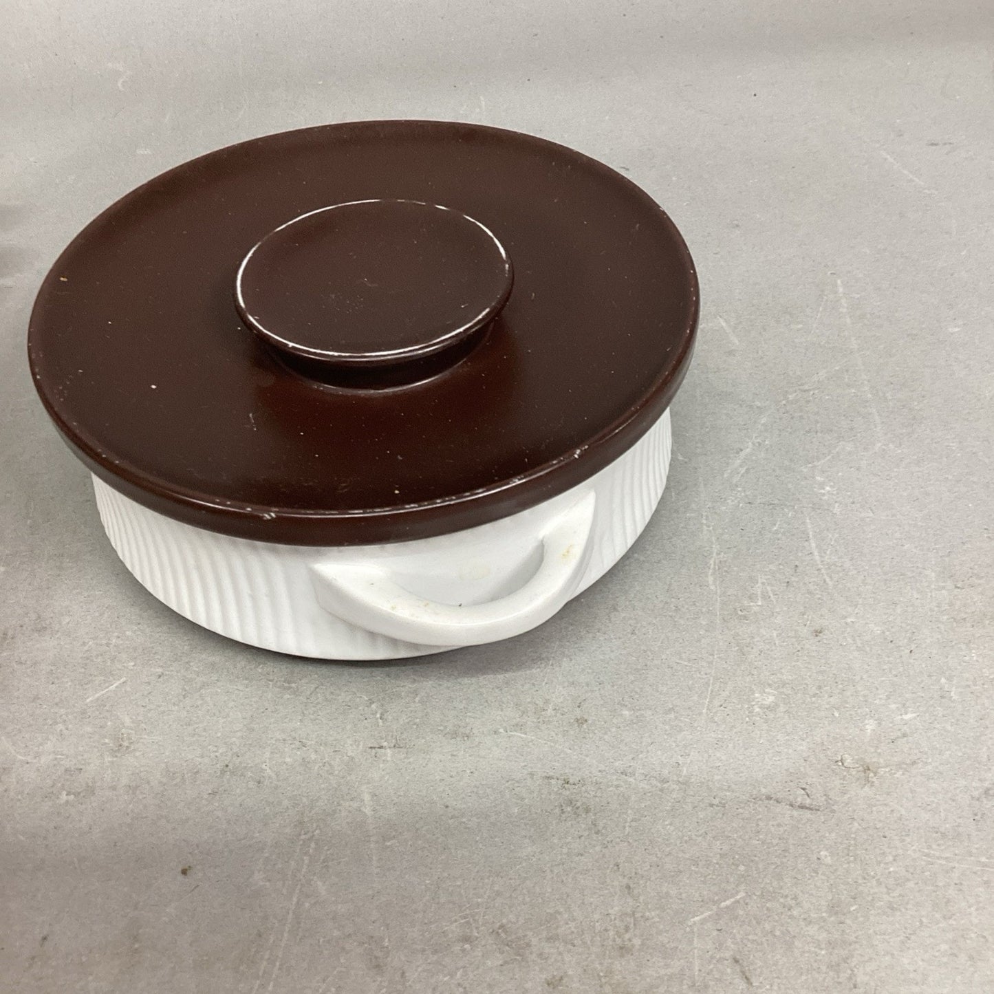 Vintage Thomas Flammfest Oven Casserole Dish with Brown Lid - Made In Germany