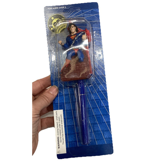 VINTAGE SUPERMAN PENCIL/PEN TOPPER WITH PEN