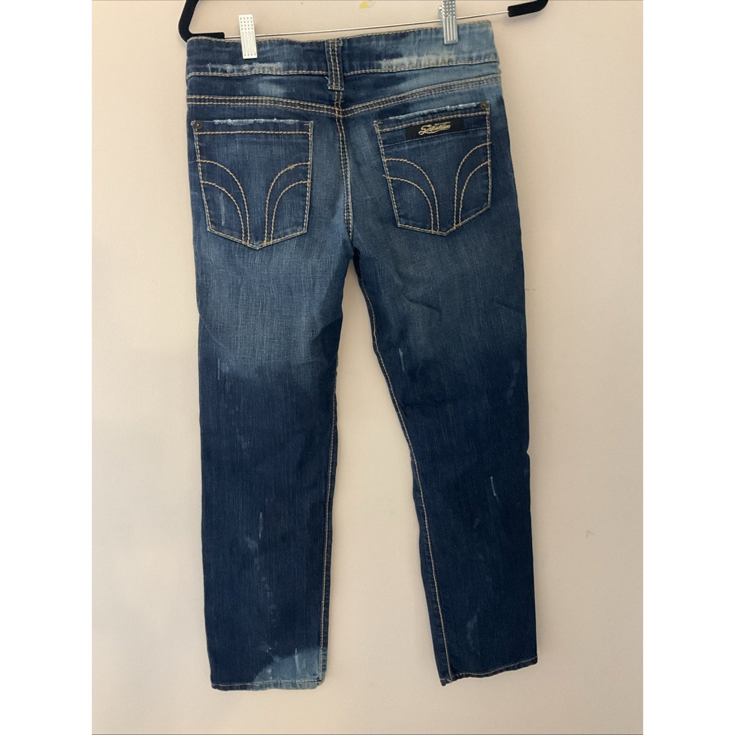 Serfontaine Women’s Low-Rise Zippered Low-Rise Bootcut Jeans Blue Size 29 Denim