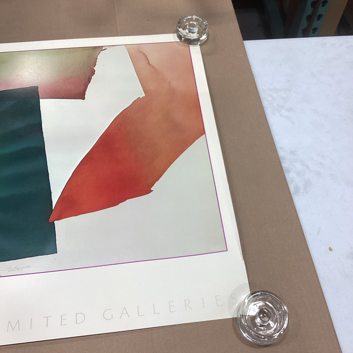 Peter Kitchell Editions Limited Galleries Abstract Art Poster - 1982 - 38.5x24”