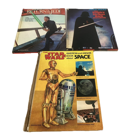 Lot Of 3 Vintage Star Wars Hardcover Story Books