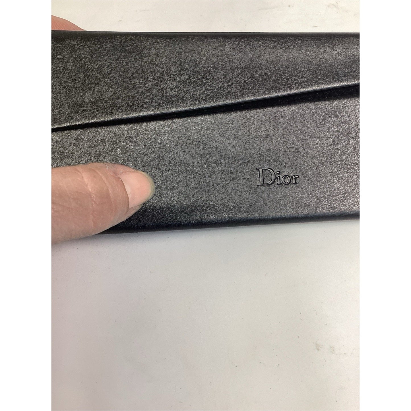 Christian Dior Black Folding Sunglasses Magnetic Eyeglasses Case With Card & Box