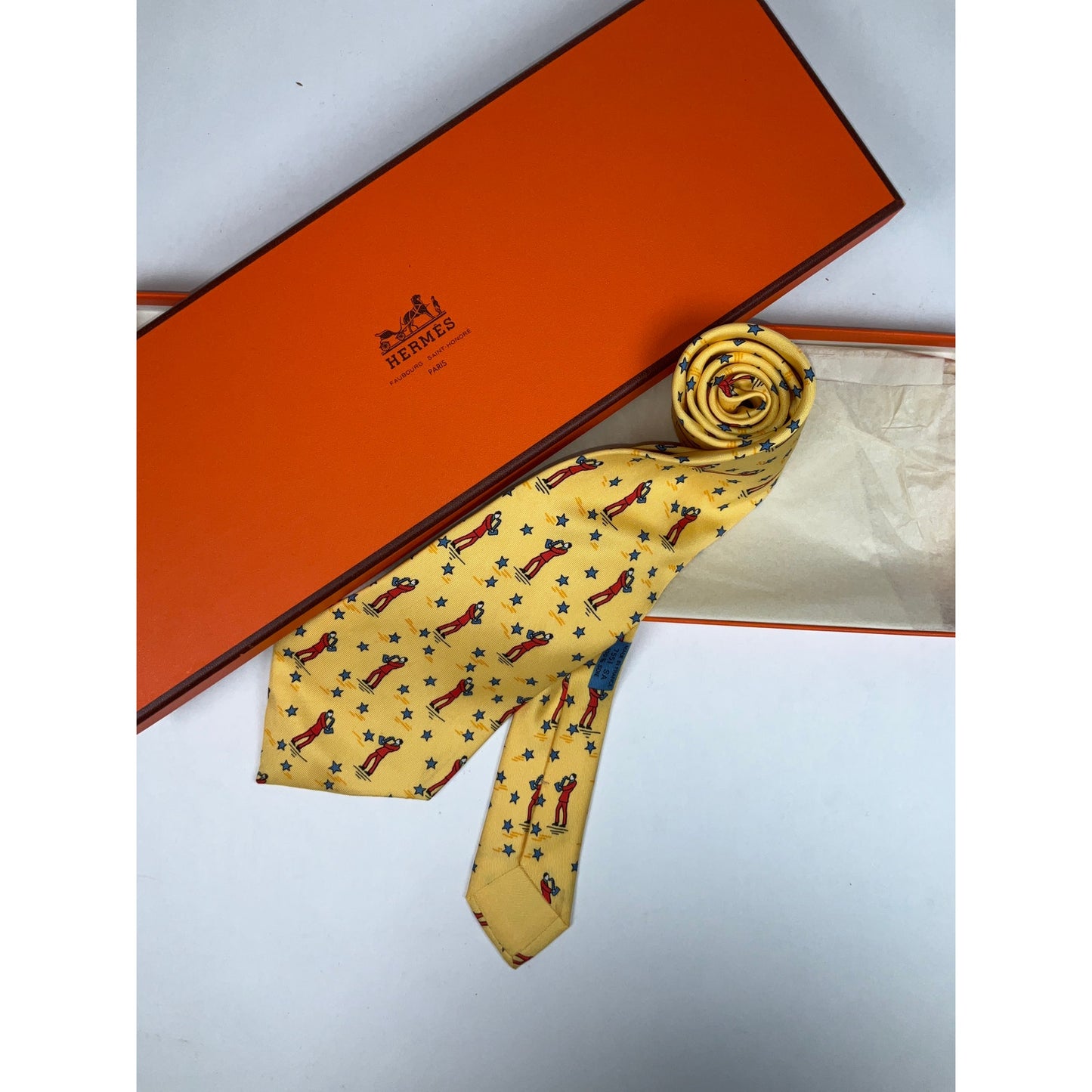Men’s Hermès  Saxophone Tie REF: 7551 SA | No Box