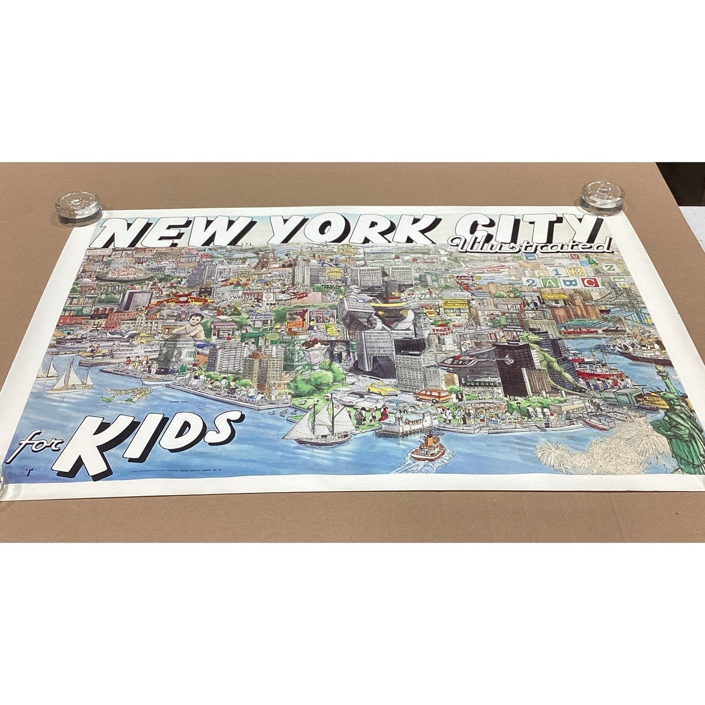New York City Illustrated For Kids Poster - 1988 - 36x23.75”