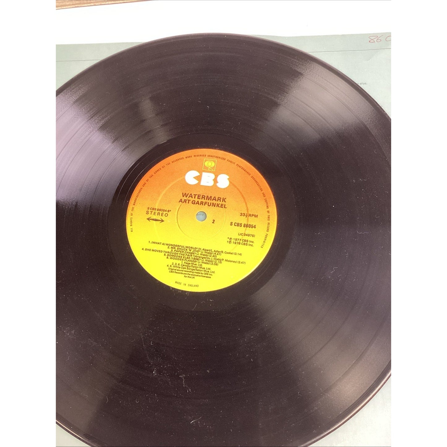 ART GARFUNKEL-WATERMARK-1978 JIMMY WEBB Vinyl Record