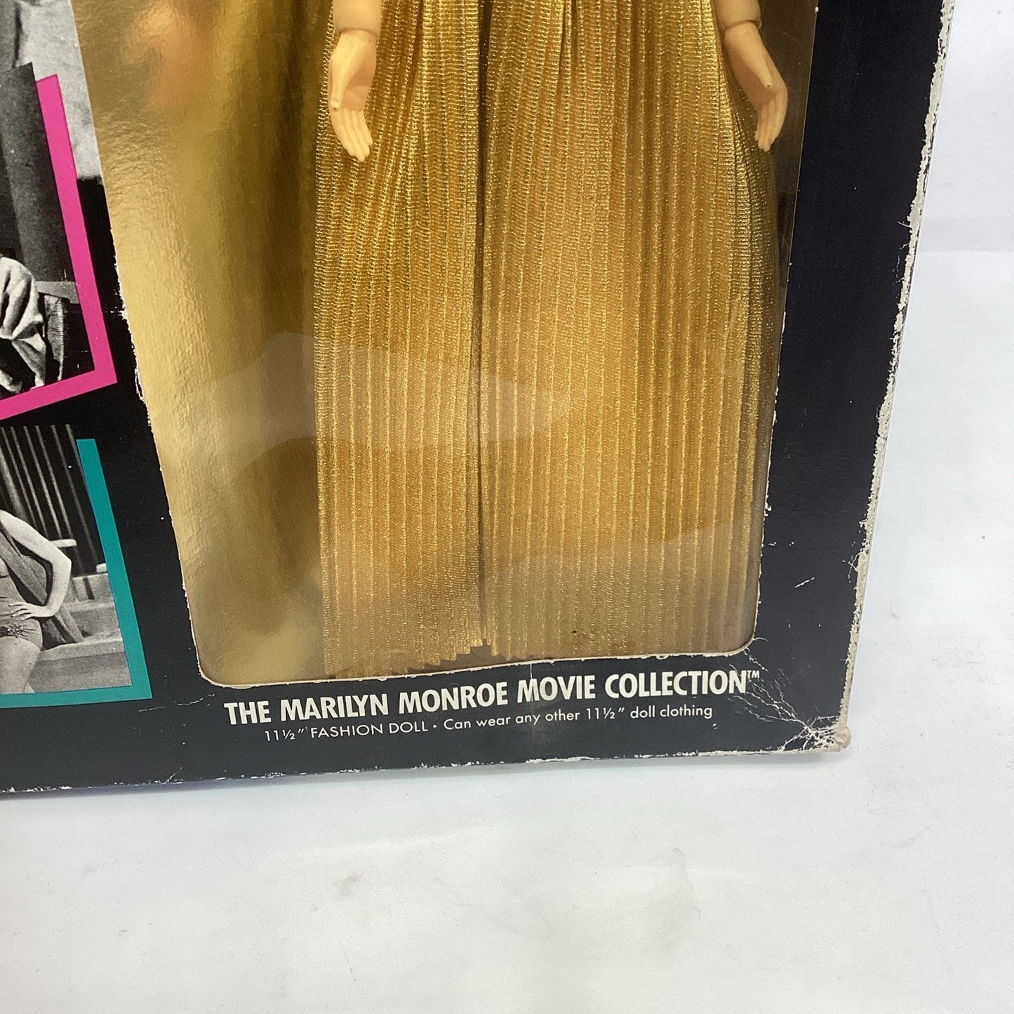 Marilyn Monroe Doll There's No Business Like Show Business Gold Dress - NOS