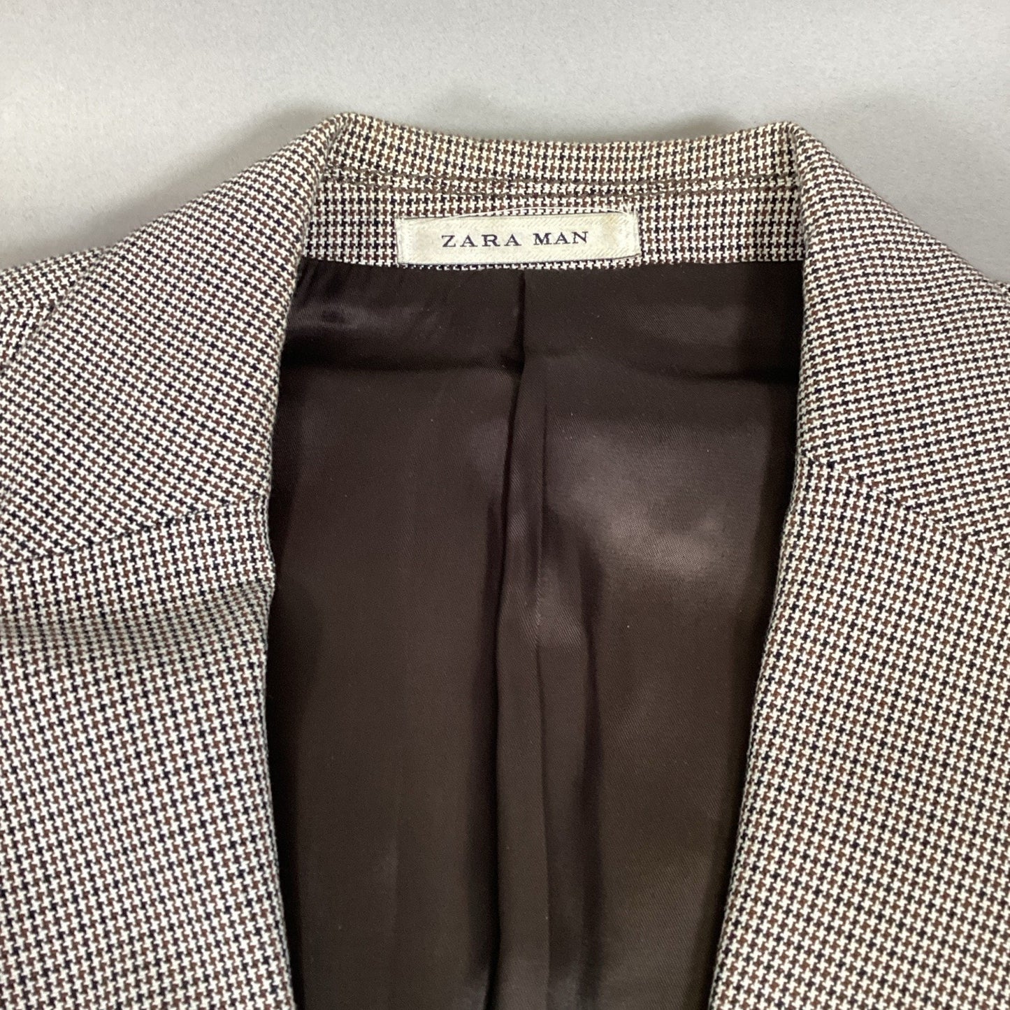 Zara Man Houndstooth Men’s Sport Jacket - Size 42