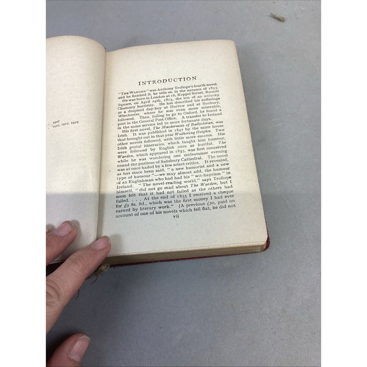 VTG 1916 - The Warden: Anthony Trollope (Everyman's Library Classics) Softcover