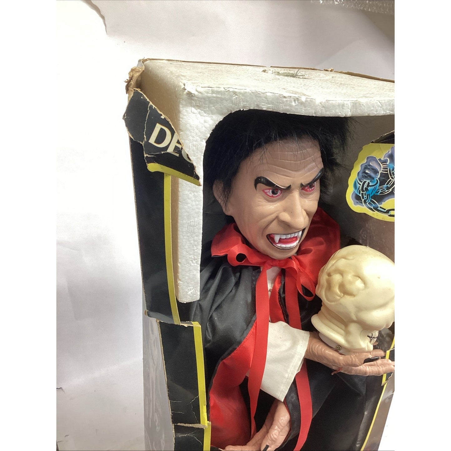 Rare Vintage Halloween DRACULA with Lights & Sound - NOS