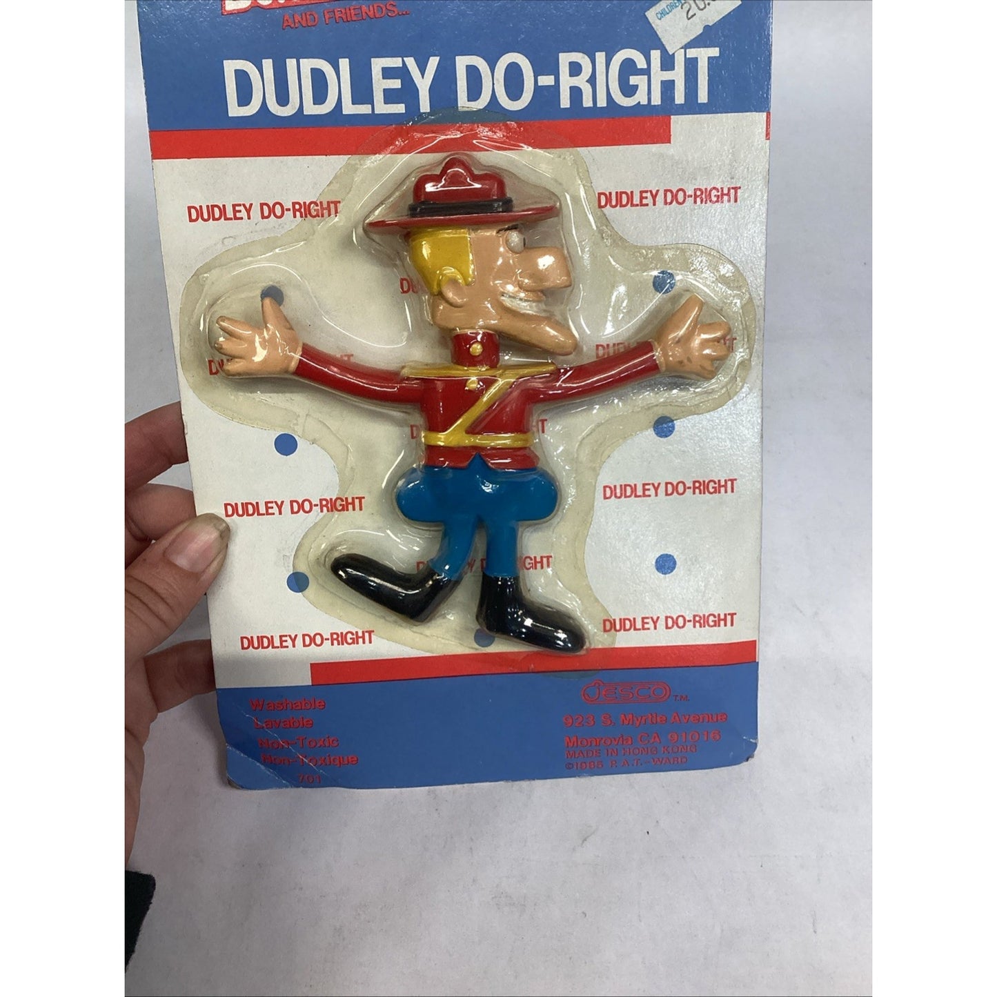 1985 Jesco Dudley Do-Right Fun Flex Figure - NOS