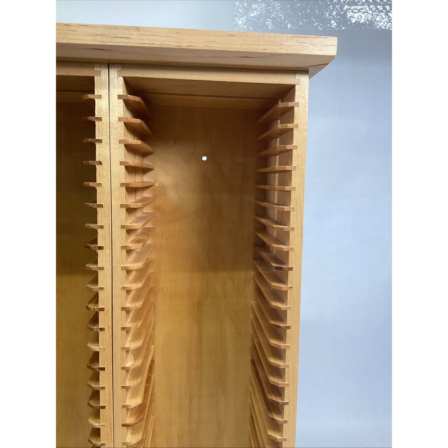 Vintage Large Wooden CD Holder - Holds 70 CD’s