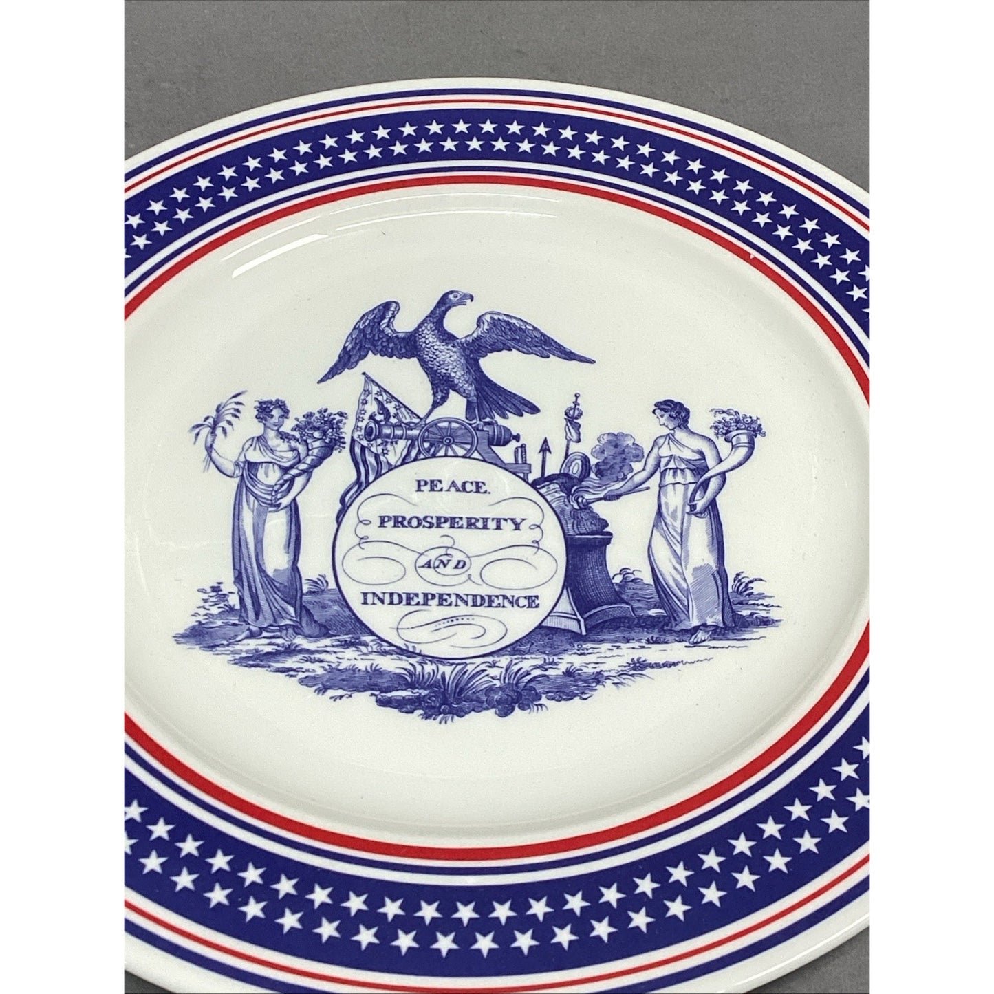 Set Of 2 Pfaltzgraff Bone China George HW Bush Inauguration Plates In Boxes