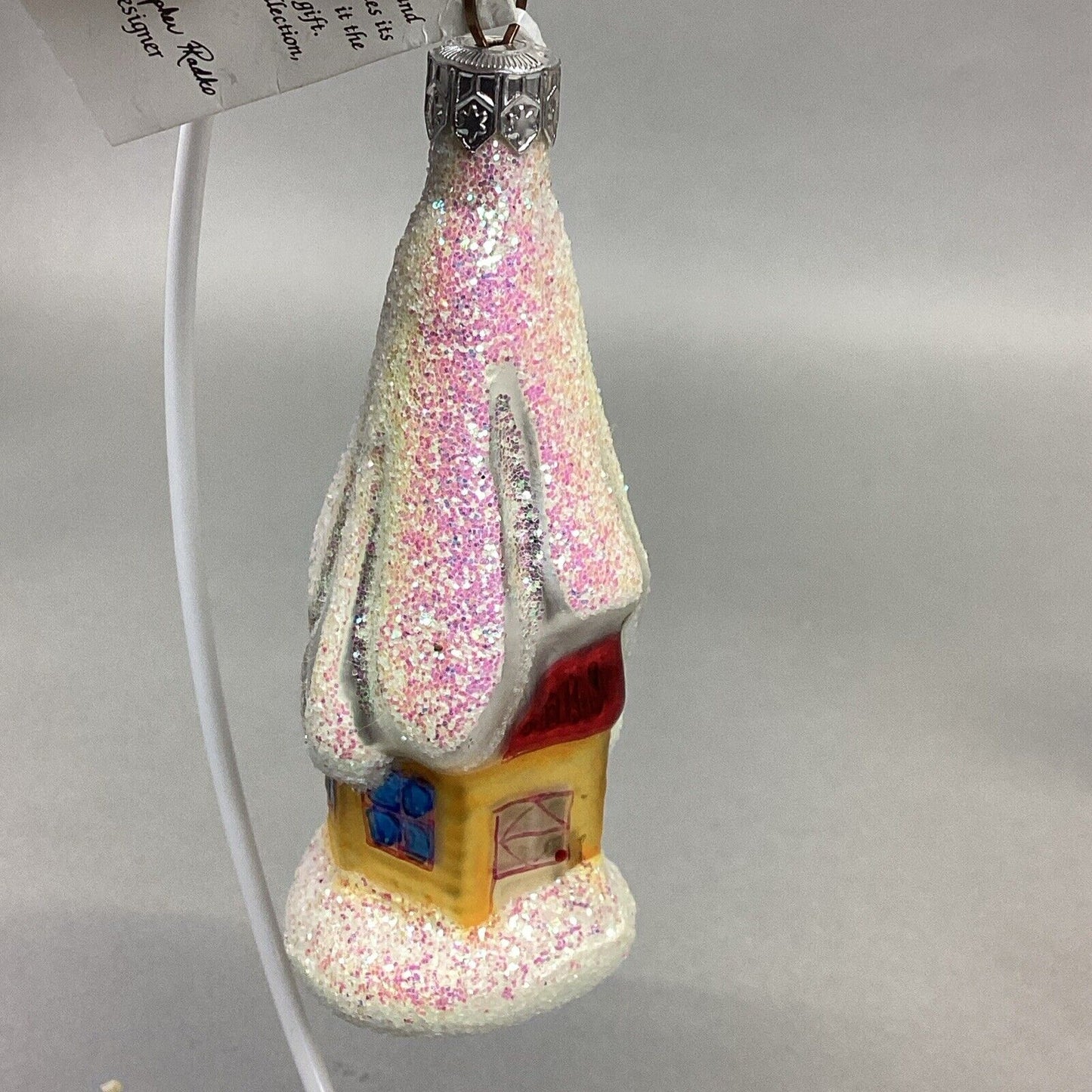 Radko Ice House & Little Chapel + Kurt Adler Cuckoo Clock Glass Ornaments