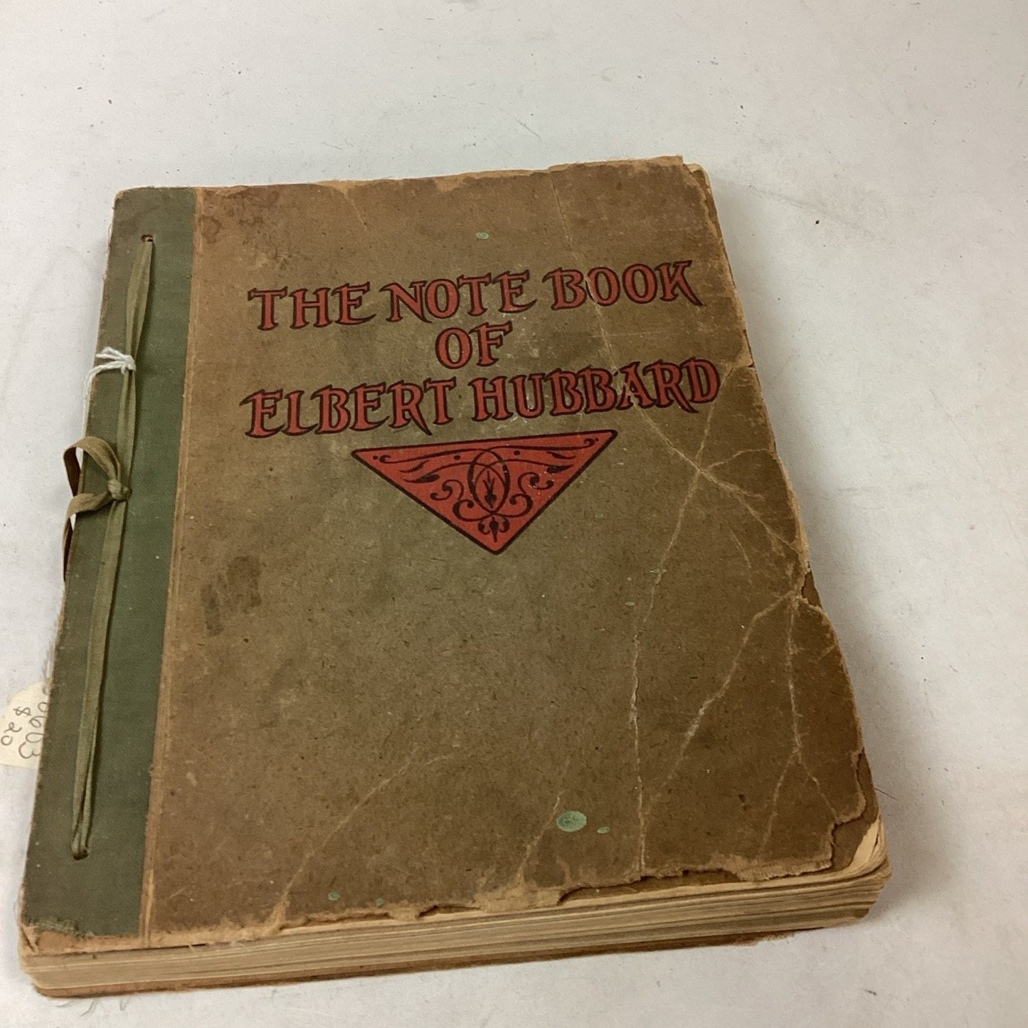 Antique 1927 Note Book of Elbert Hubbard Roycroft #8603