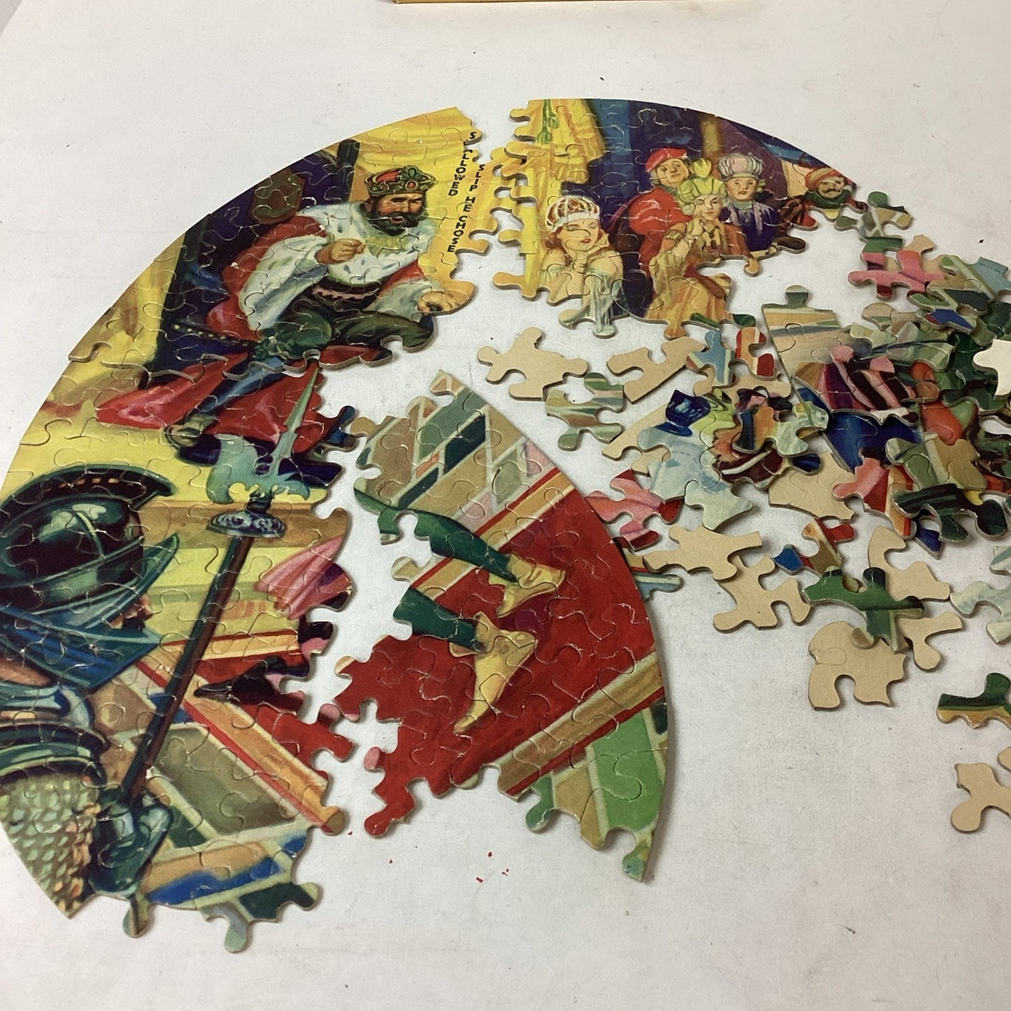 Vintage The Problem Jig Saw Puzzle - Princess And Peasant Problem #1