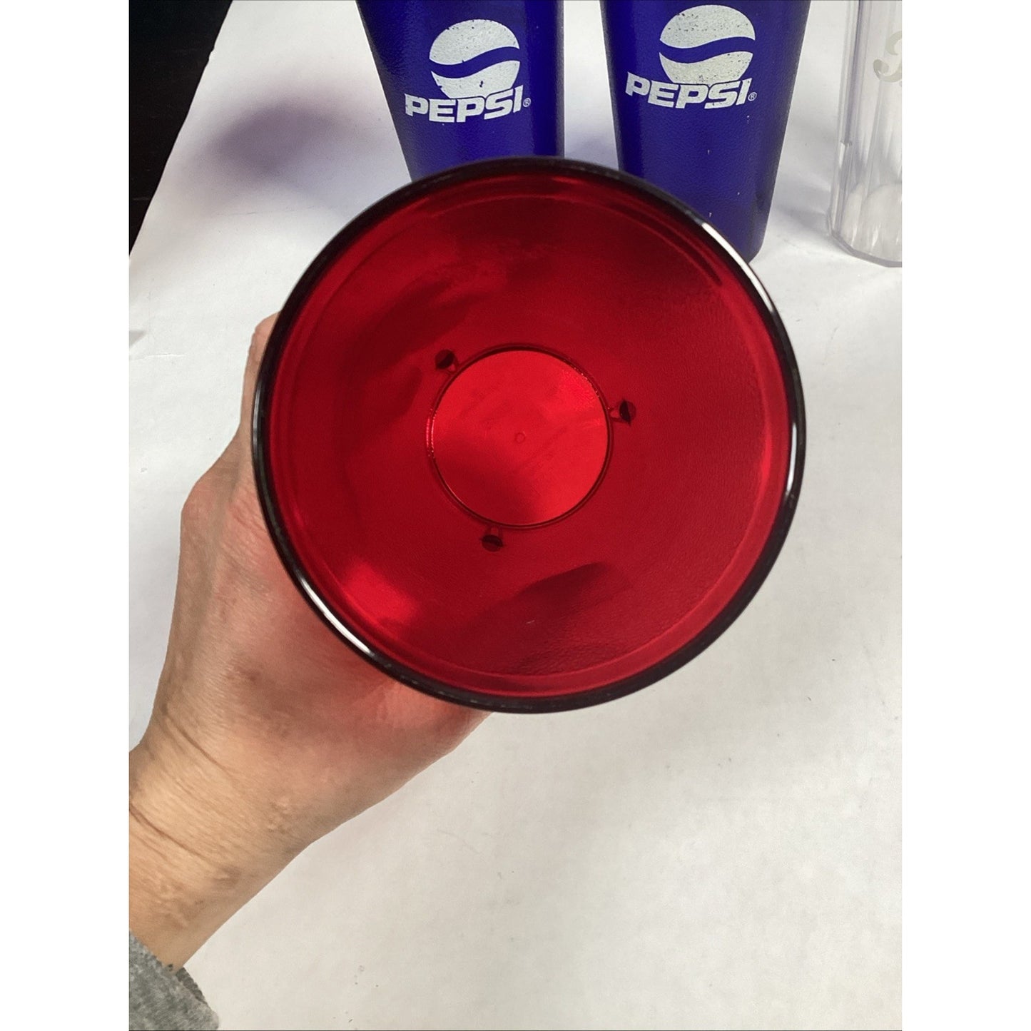 Lot Of 5 Vintage Coca Cola And Pepsi Plastic Tumblers