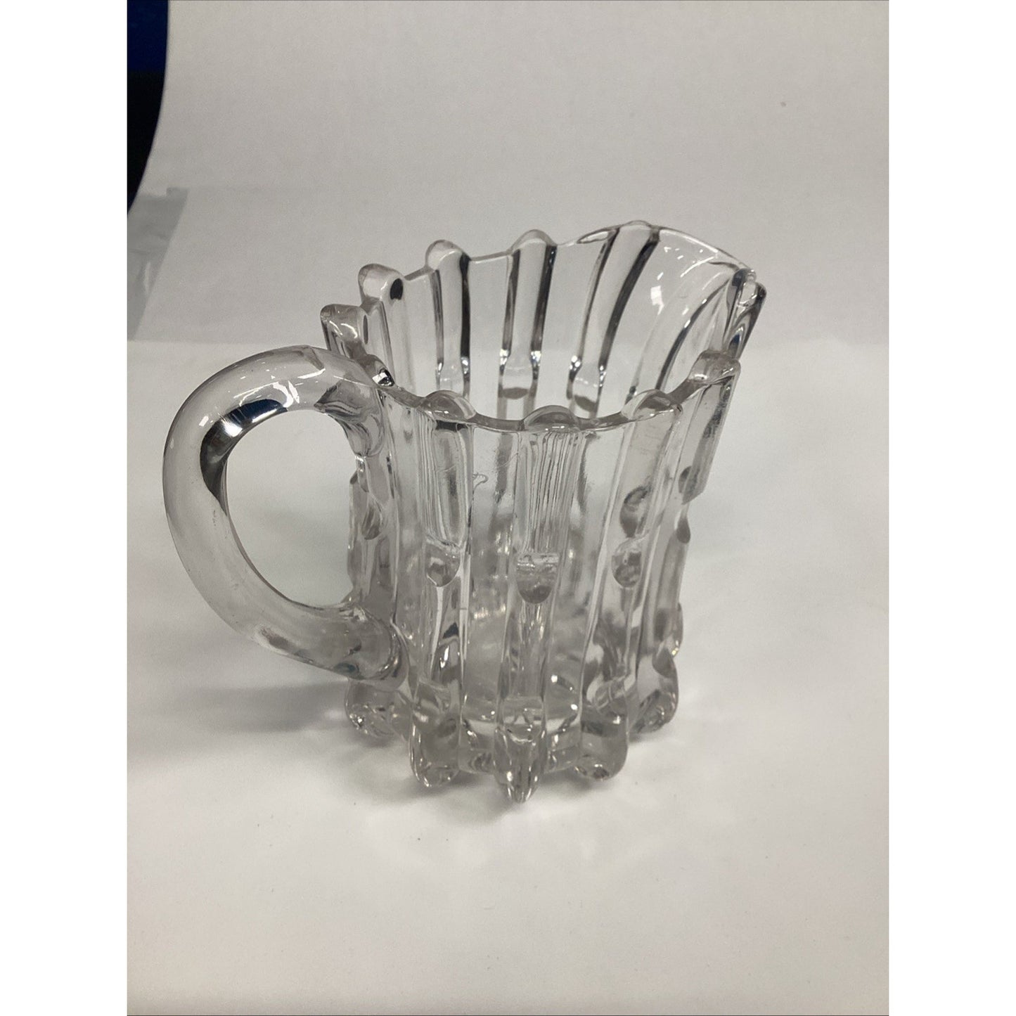 1978 EAPG Imperial Glass Clr Broken Column Crystal Creamer Smithsonian Institute