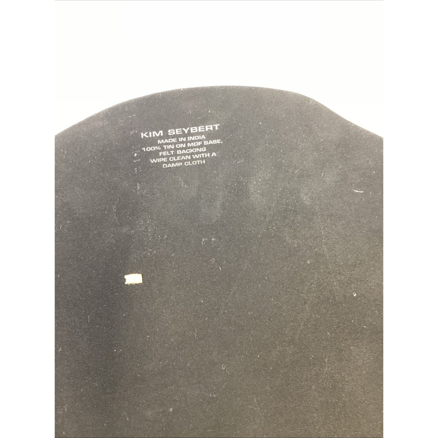 Set Of 4 Kim Seybert Metallic Wood Slice Charger Plates/Placemats - 15x14.5”