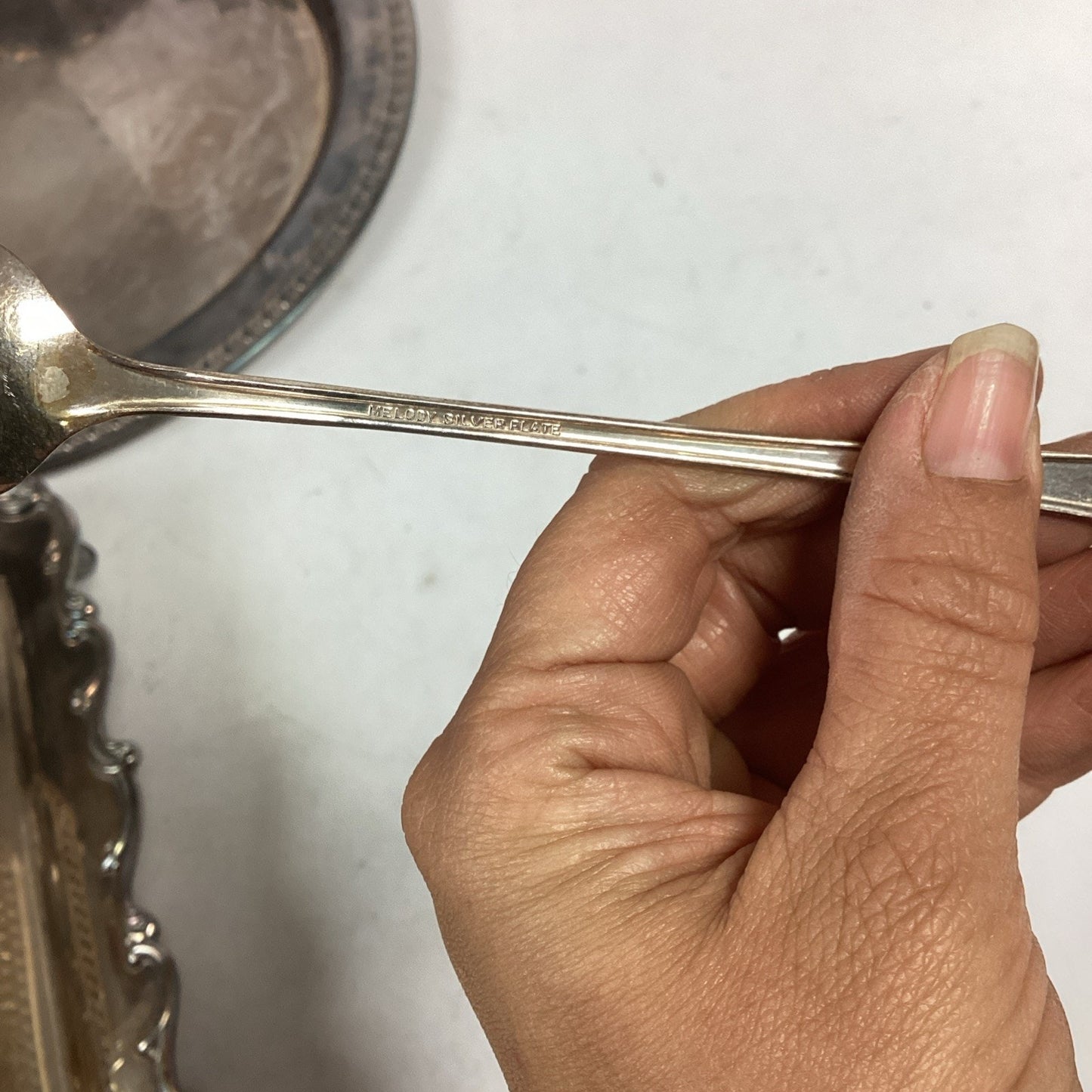 Lot Of 10 Silver Plated Platters, Bowls, Sugar/Creamer And Spoon