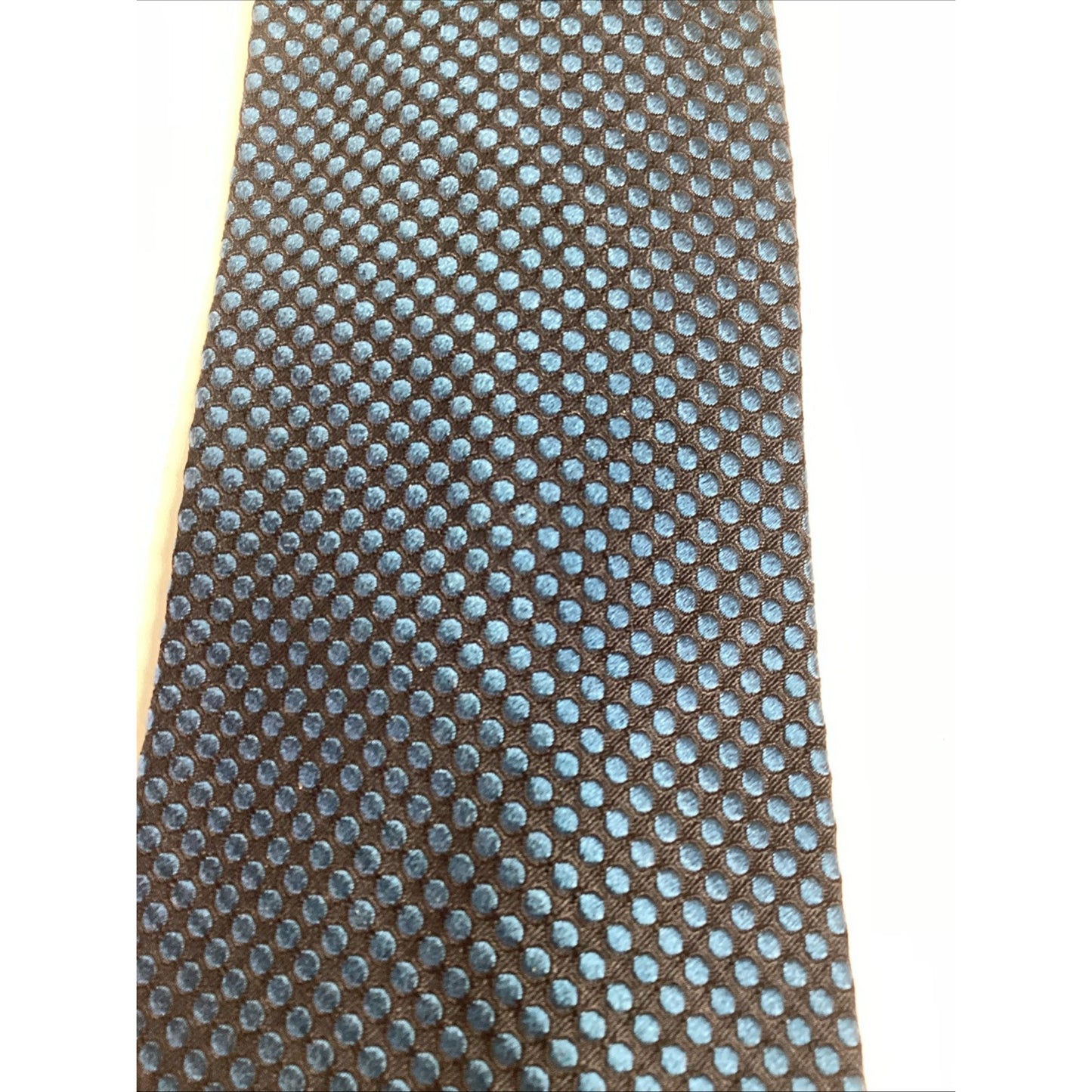 Banana Republic 100% Silk Men’s Blue Dot Tie - Made In Italy