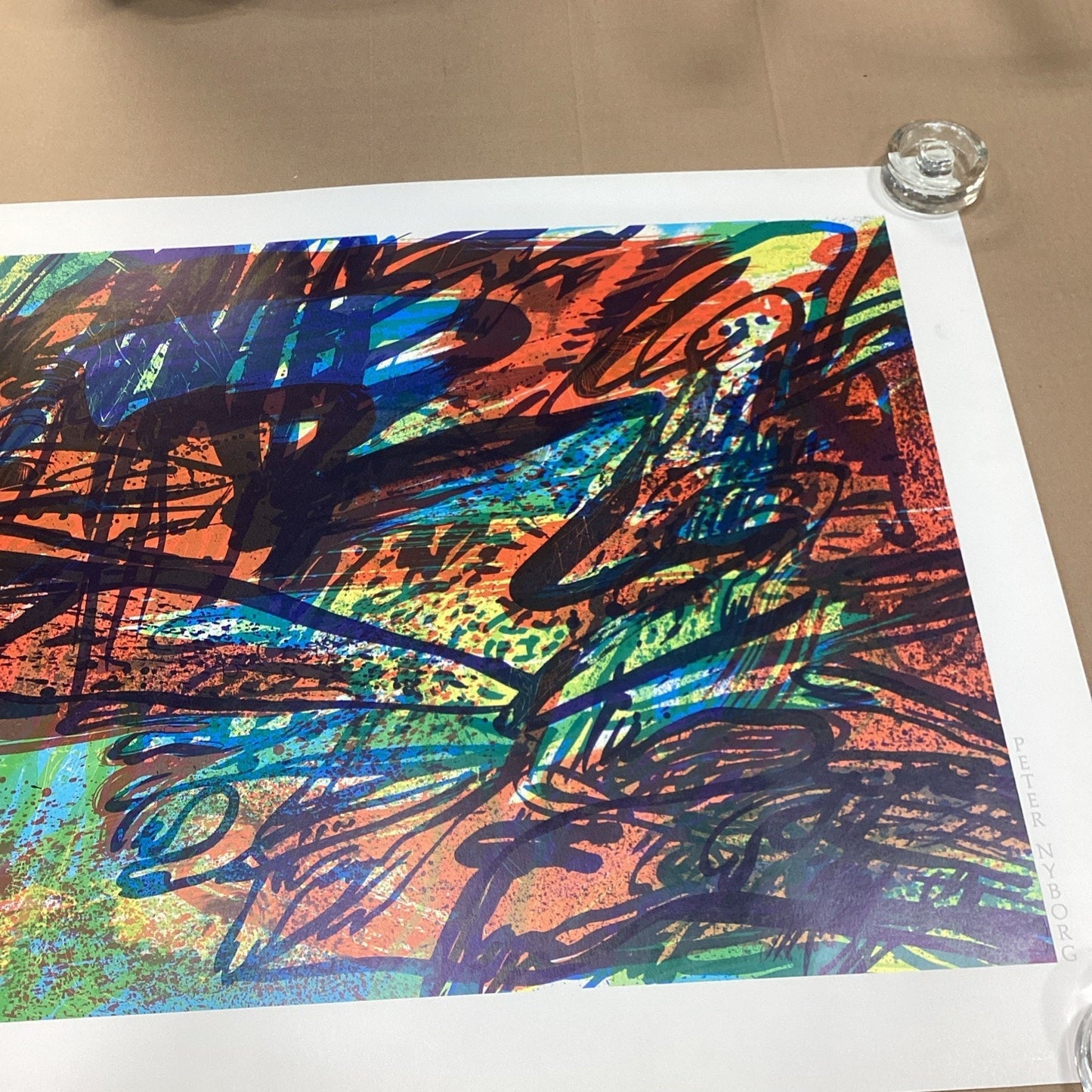 Peter Nyborg Abstract Art Poster- 35.5x23.5”