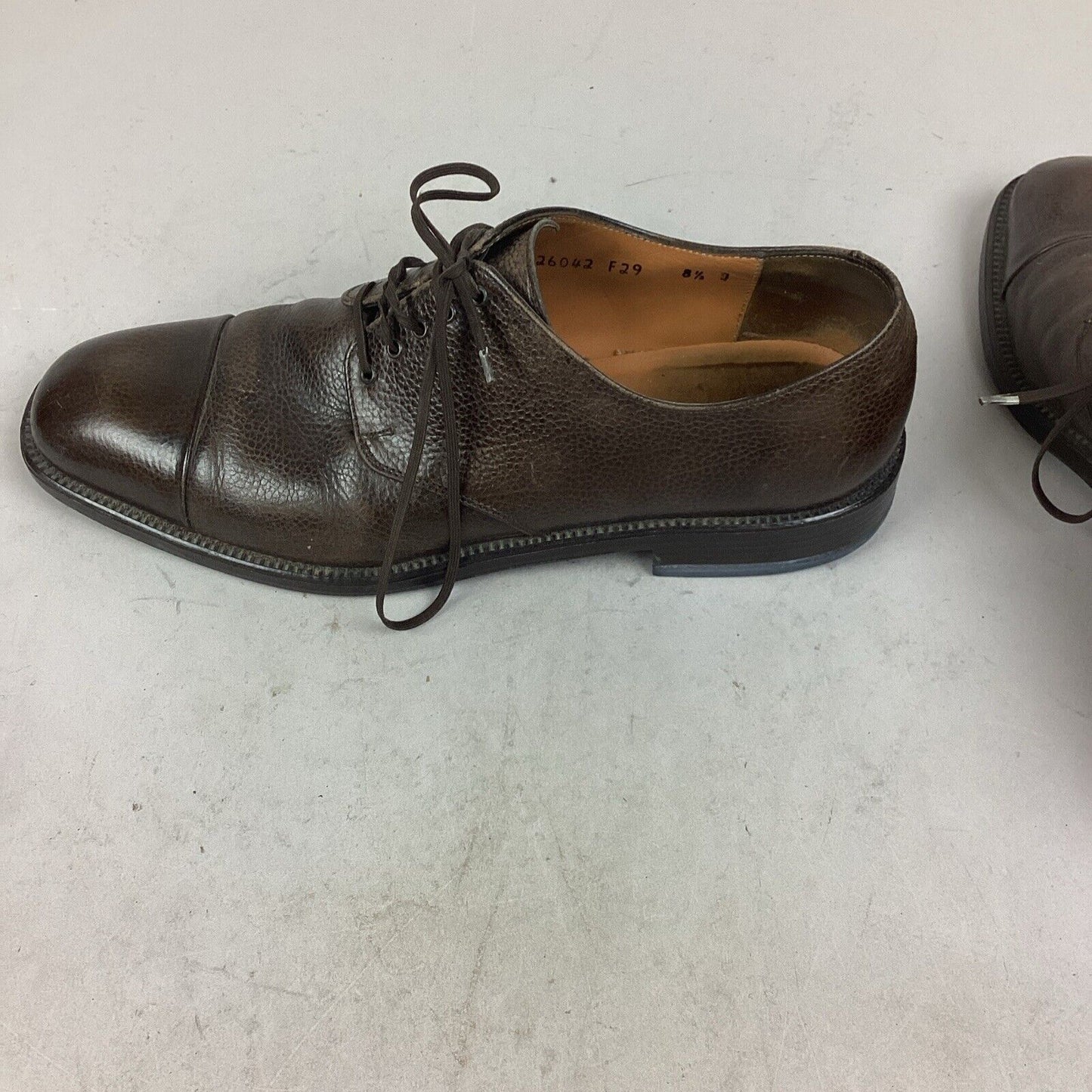 Salvatore Ferragamo Men’s Brown Dress Shoes - Size 8.5