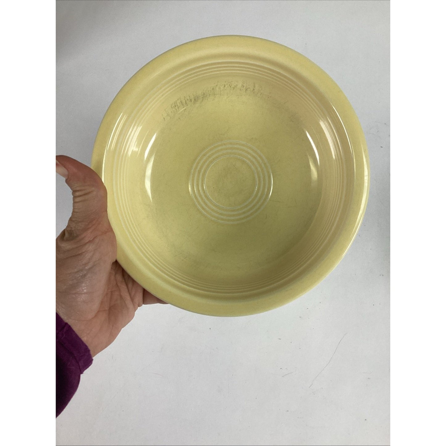 Vintage Yellow And White Fiesta Bowls - Made In USA