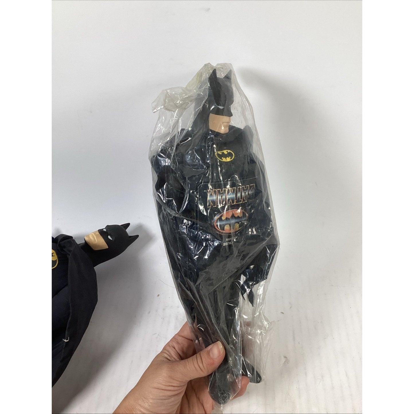 Lot of 2 Vintage 1989 NOS Batman Figures -15.5” Batman Plush & 11” Action Figure