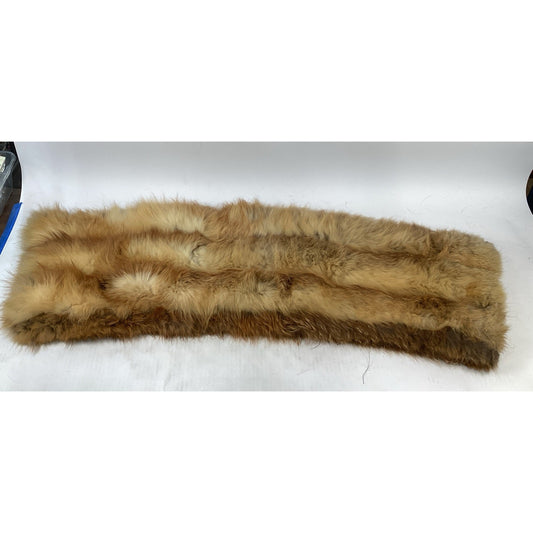 Fox Fur Women’s Shawl Neck Scarf - 80”Lx13.5”W