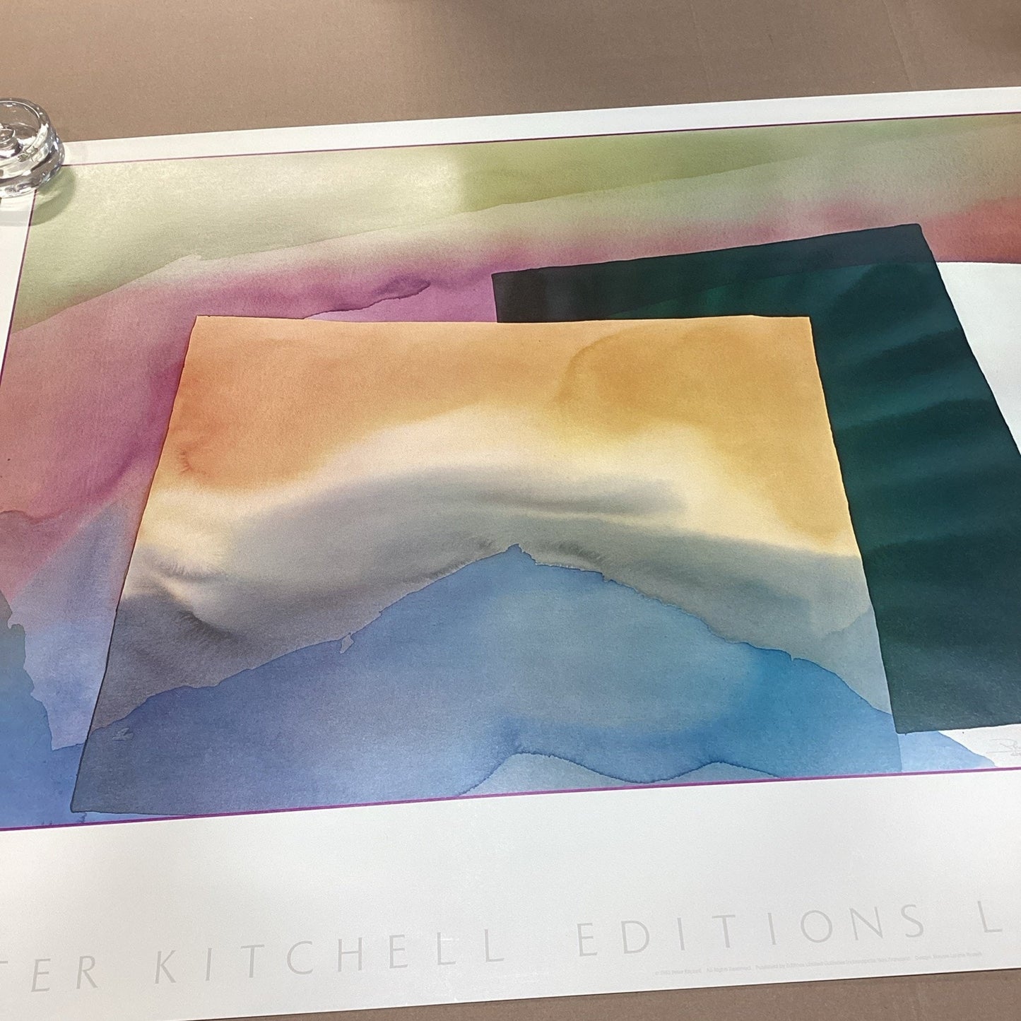 Peter Kitchell Editions Limited Galleries Abstract Art Poster - 1982 - 38.5x24”