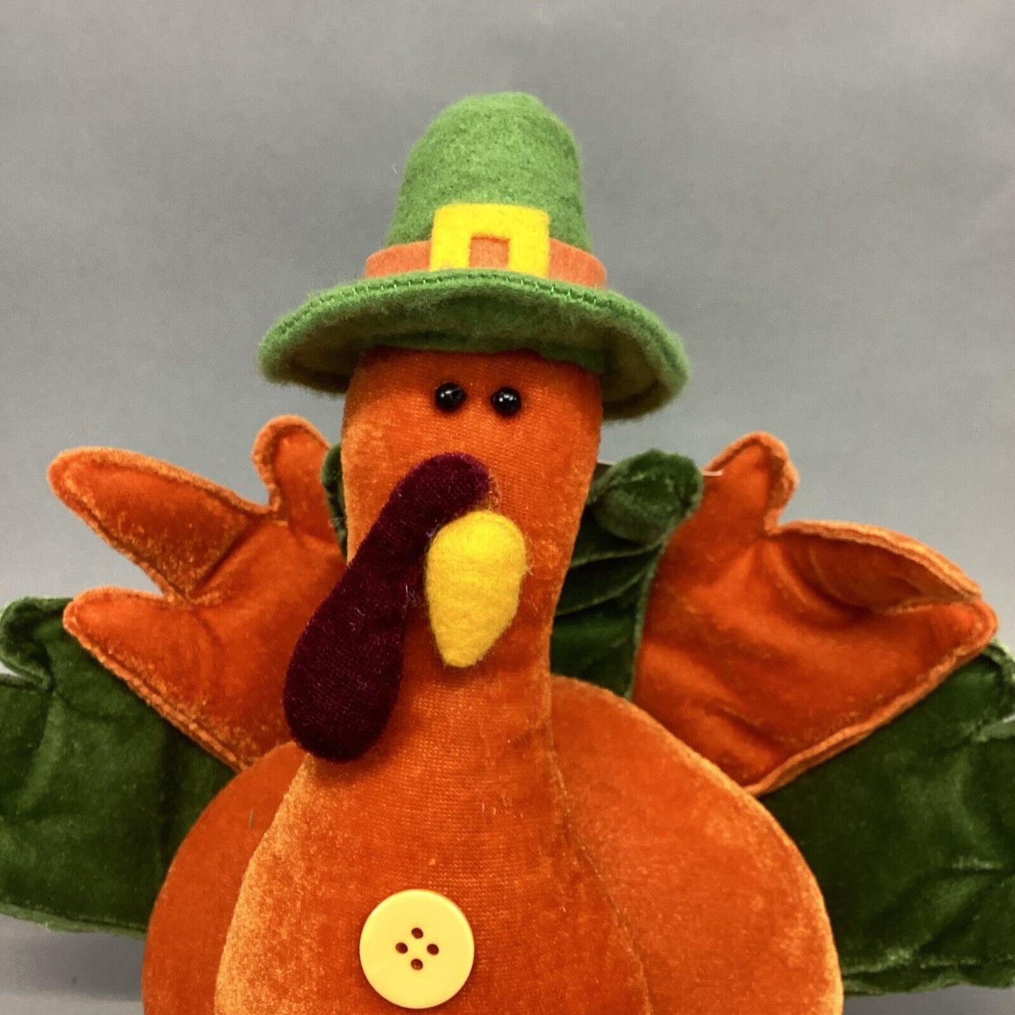 Sunset Bay Seasonal Plush Turkey Pilgrim Shelf Sitter W/ Tags - 18” - #4913/Turk