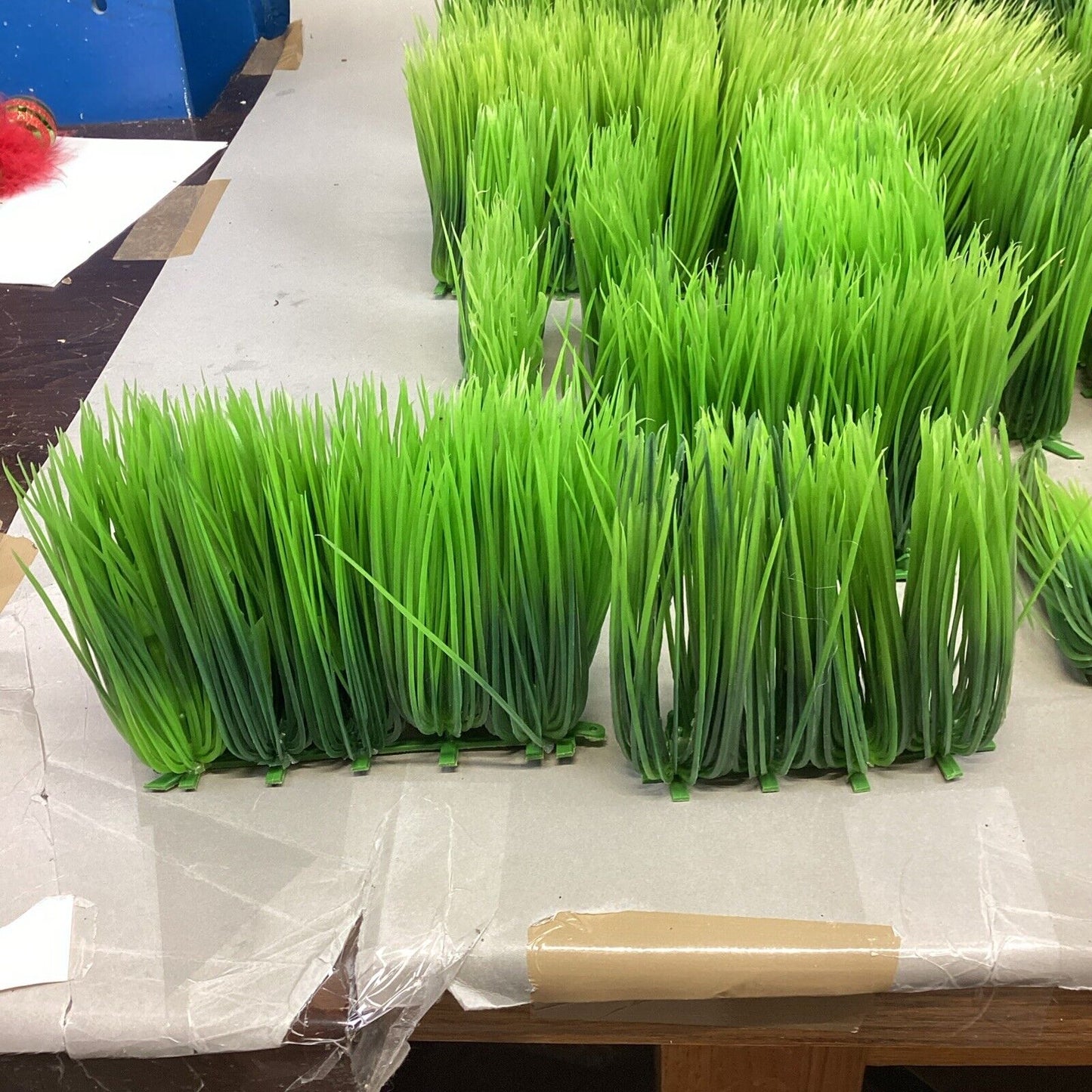 Lot Of 27 Fake Green Grass Decoration For Aquariums & More
