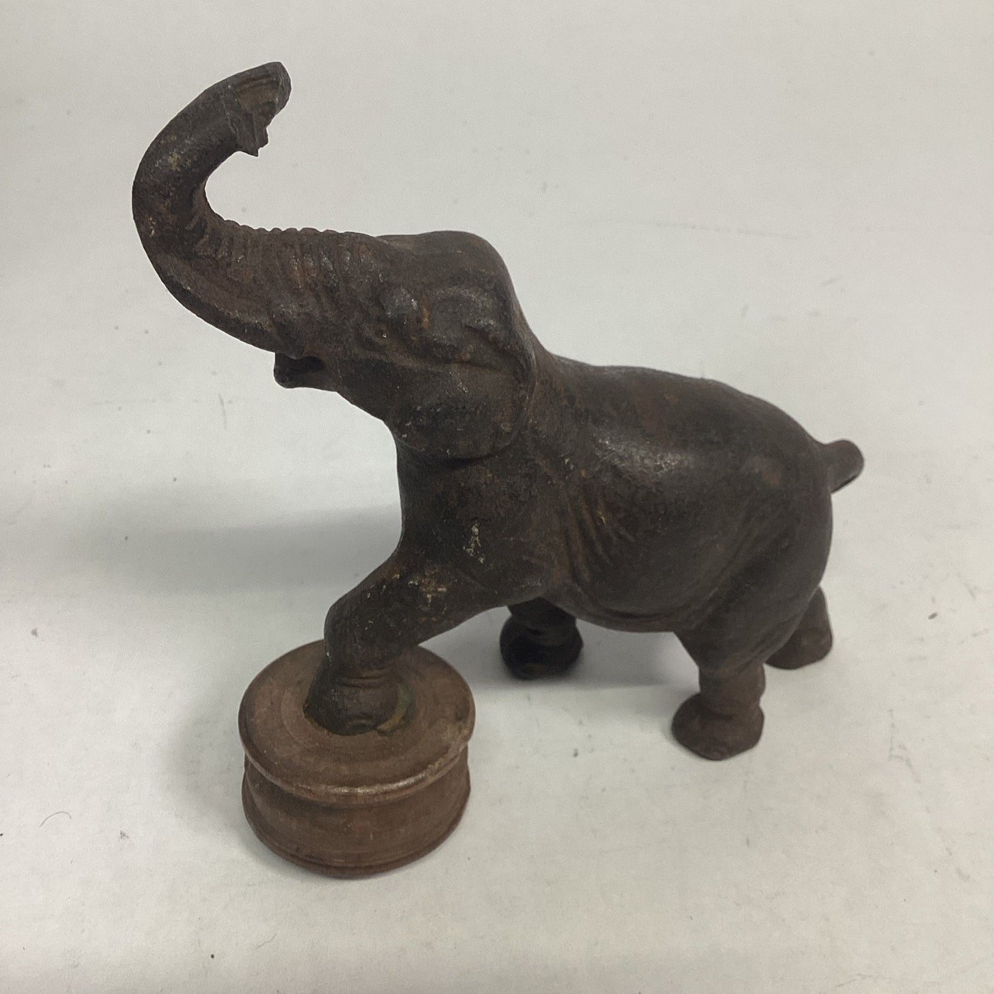 Vintage Cast Iron Elephant Figurine
