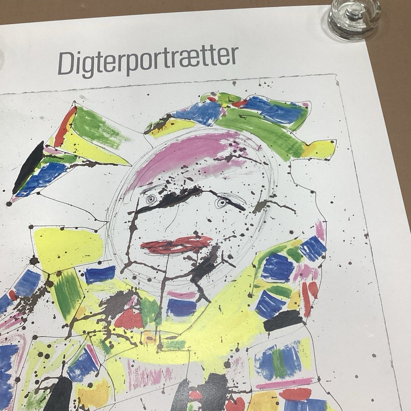 Jorgen Nash 1985 Digterportraetter Poster - 35.75x24”