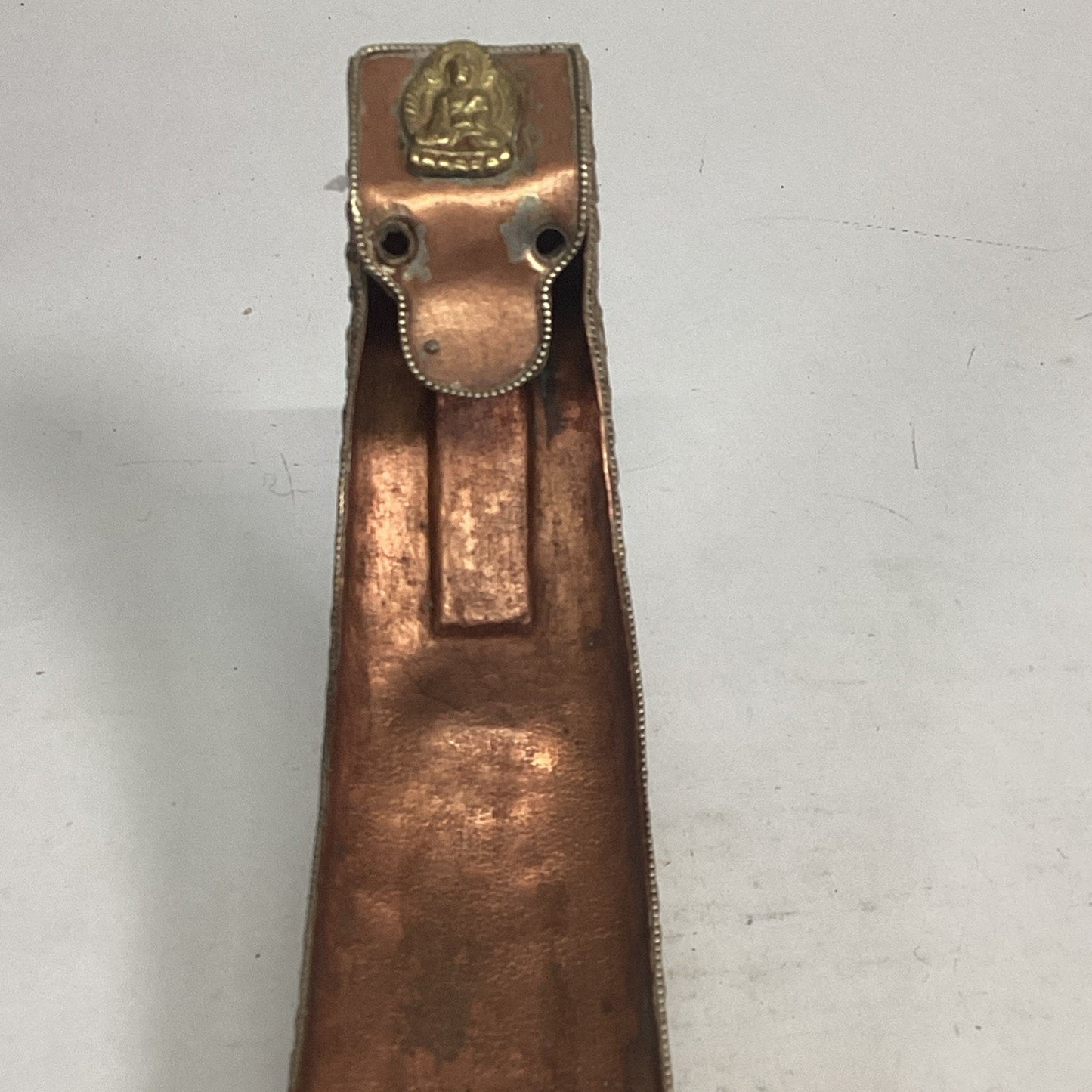 Antique Tibetan Copper Gilt Incense Burner - Buddha