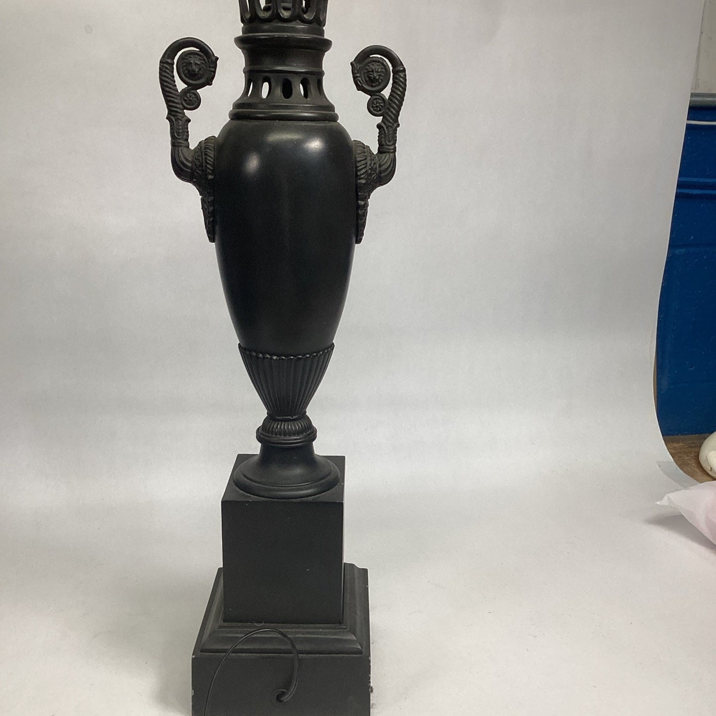 Neoclassical Urn Lamp in the Regency Style W/ Dual Light Clusters - 24”H