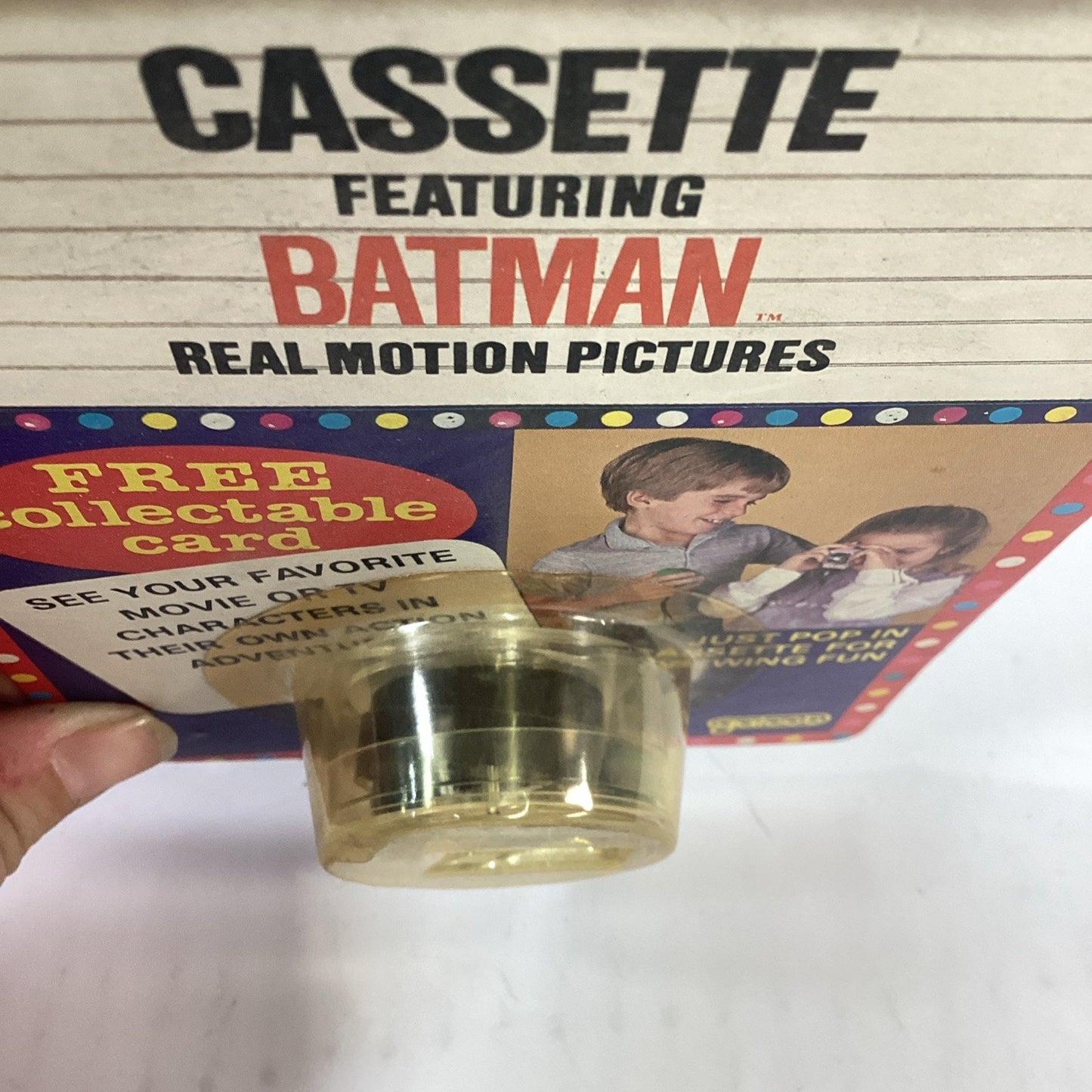 1984 Vintage Galoob Toys, Sneak Previews Cassette Batman Motion Pictures, Reel