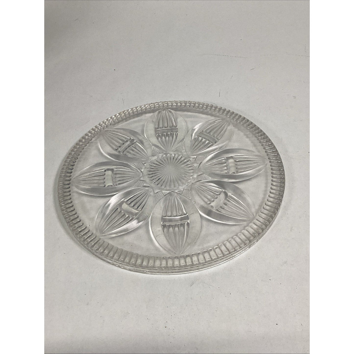 Imperial Glass Floral Tray Pattern - 10”D