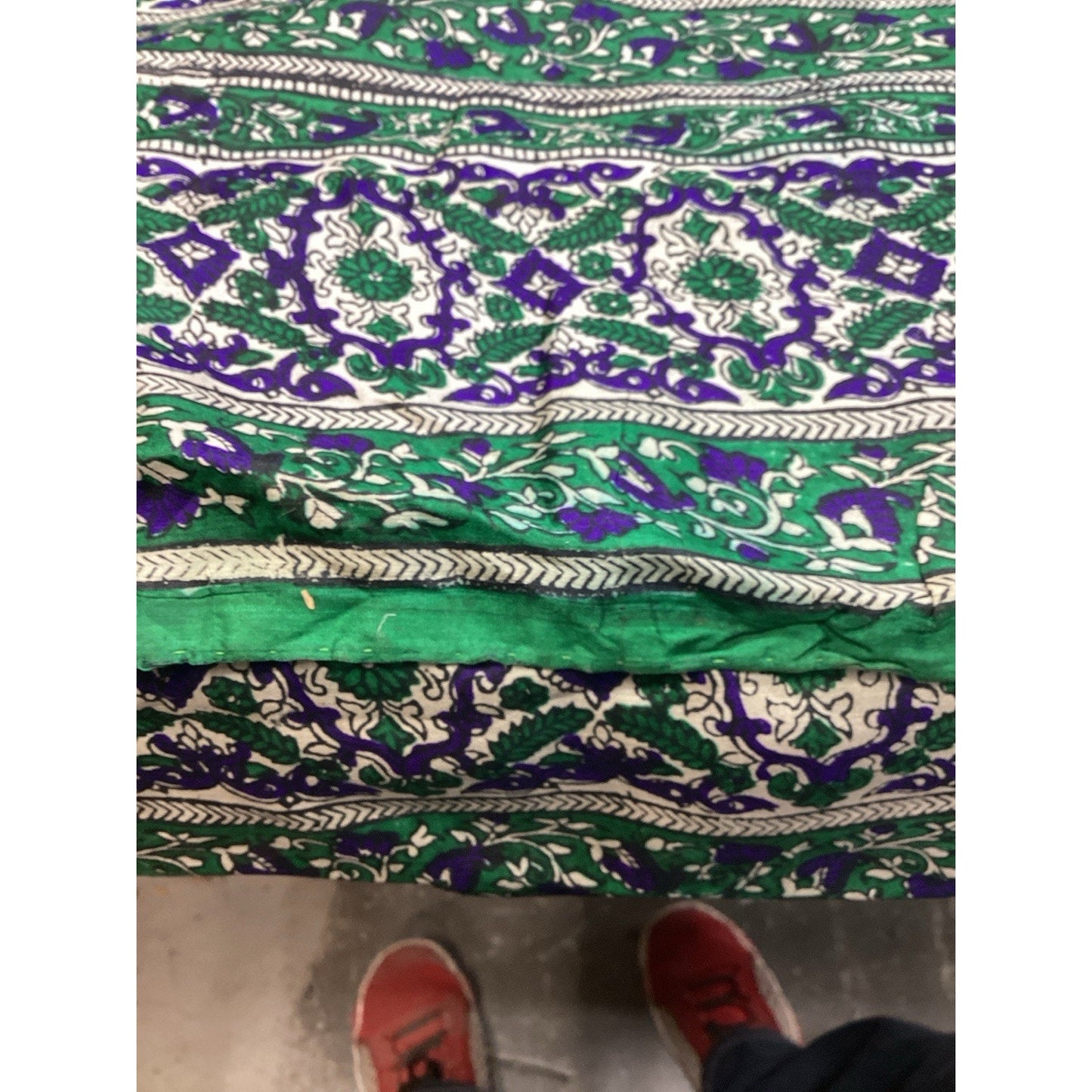 Vintage Silk Mandala Dupatta/Odhani Shawl - 200x45” - Pattern #10040