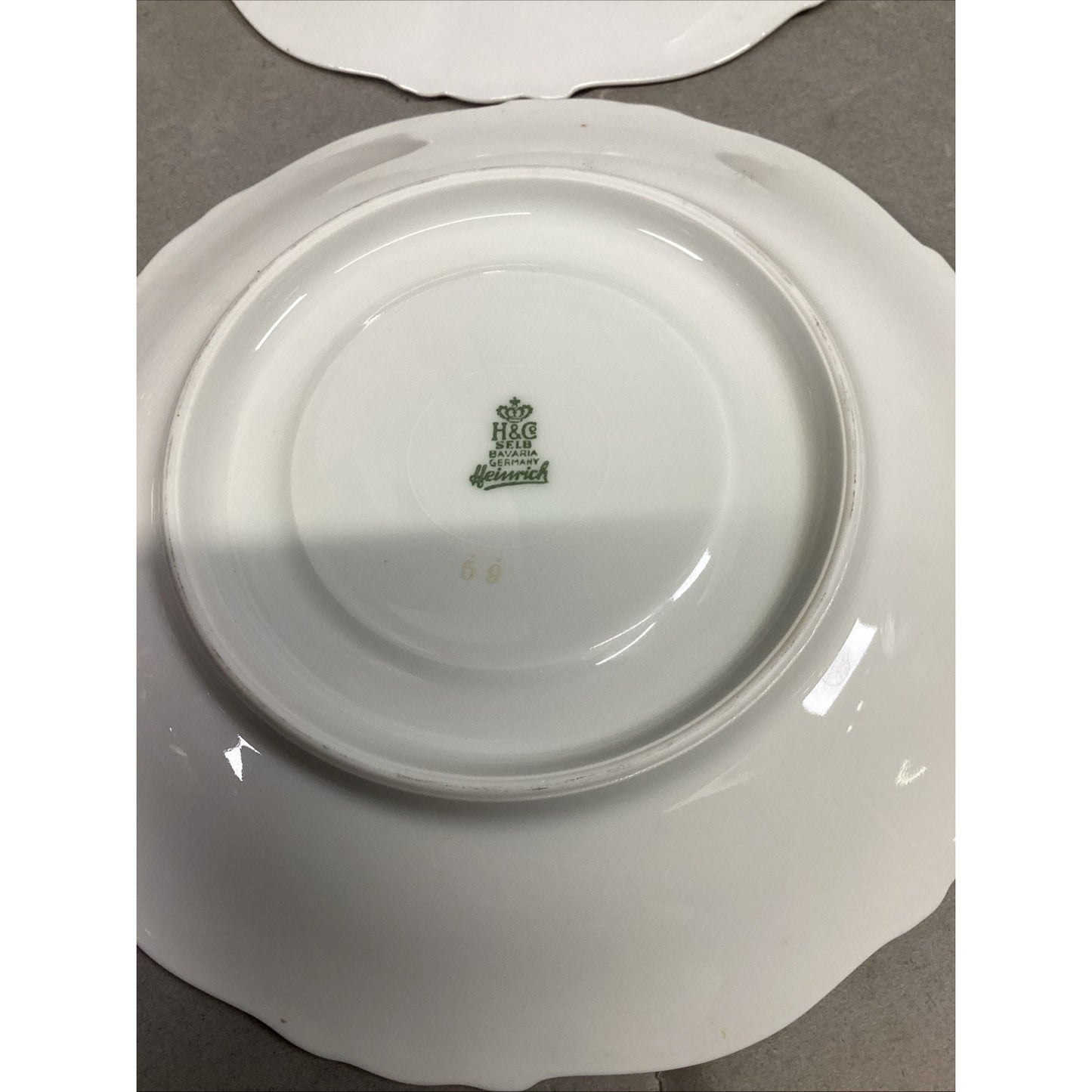 Set Of 8 Floral H&Co Selb Bavaria Germany Heinrich Saucers #66