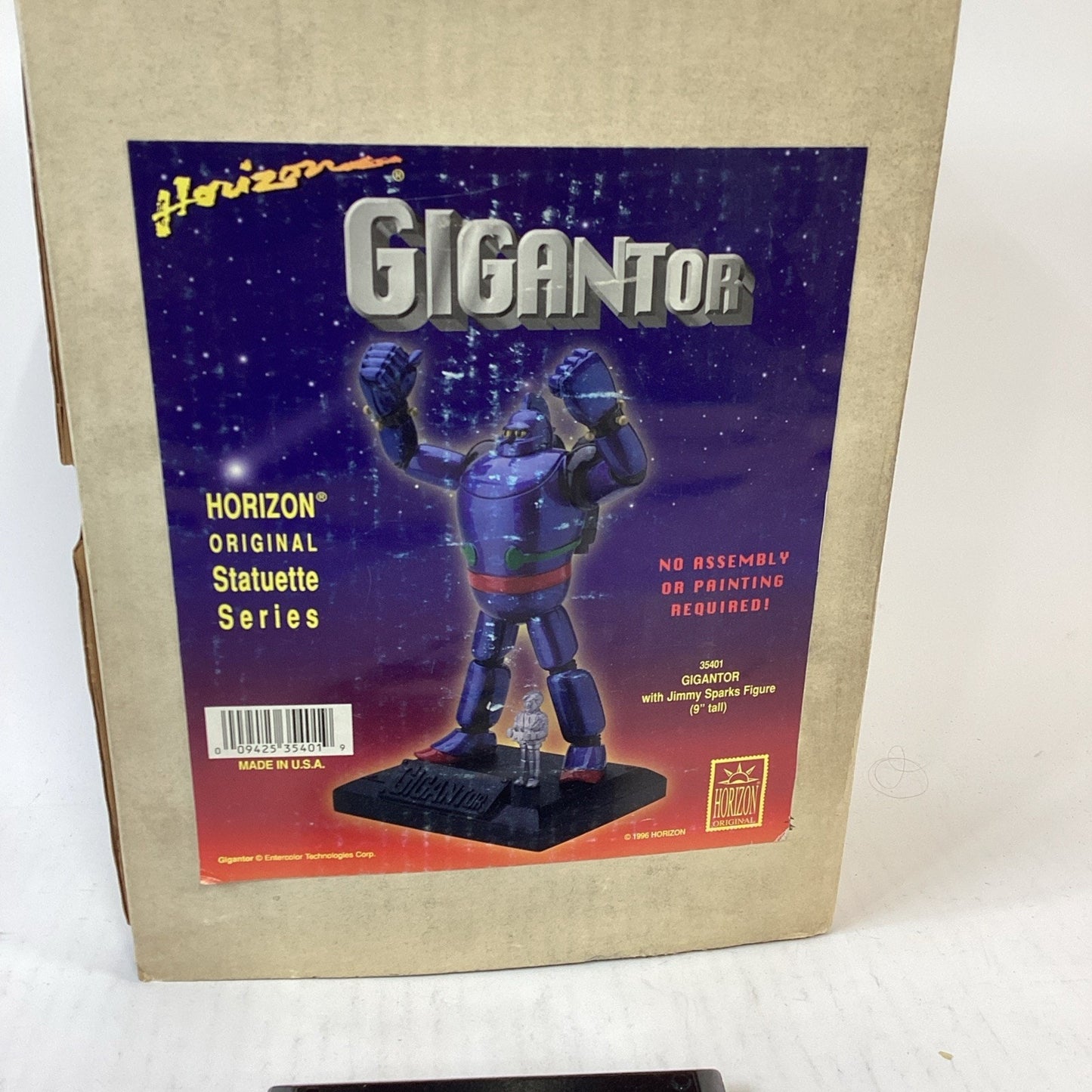 Gigantor Robot Figure Statue on Display Base - NOS - Damaged Leg/Foot