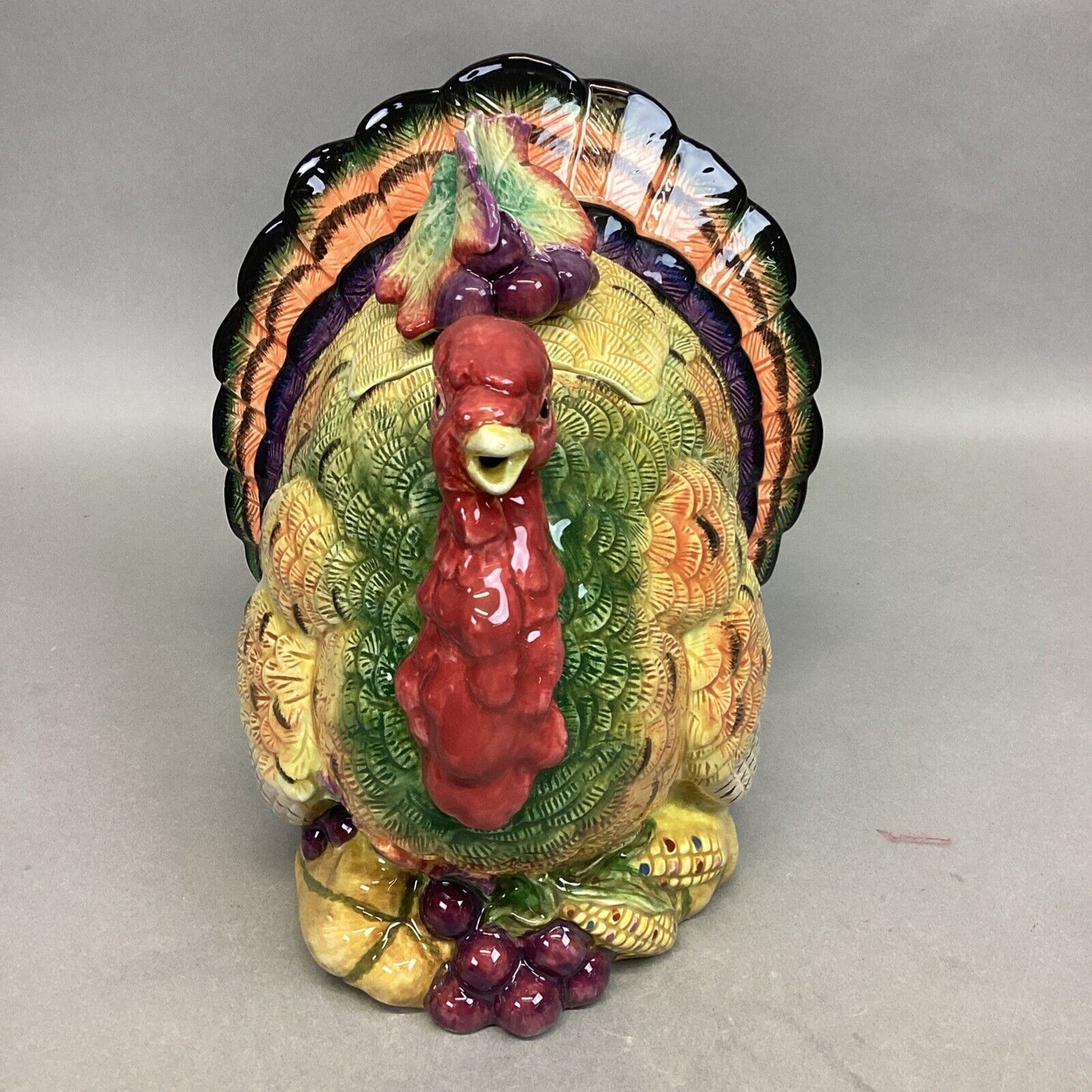 Vintage Fitz & Floyd Classics Harvest Heritage Decorative Turkey Teapot