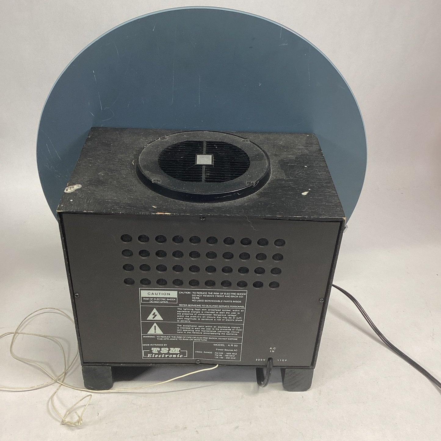 1990s TSM France AR50 Sparton Bluebird BLUE Mirror ARTONE AM FM Radio