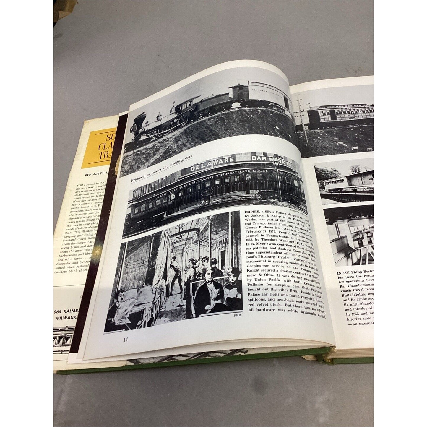 Some Classic Trains (Hardcover) by Arthur D. Dubin - From 1976 - Has 2 Foldouts