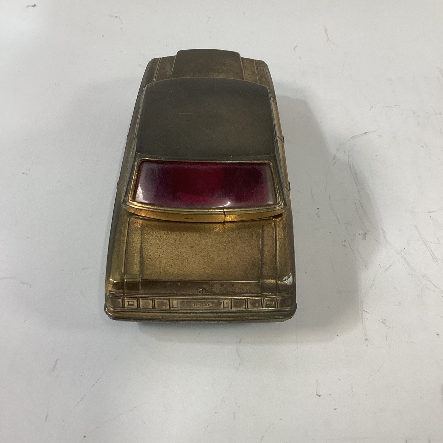Vintage Toyota Century Brass Cigarette Case with Music Box